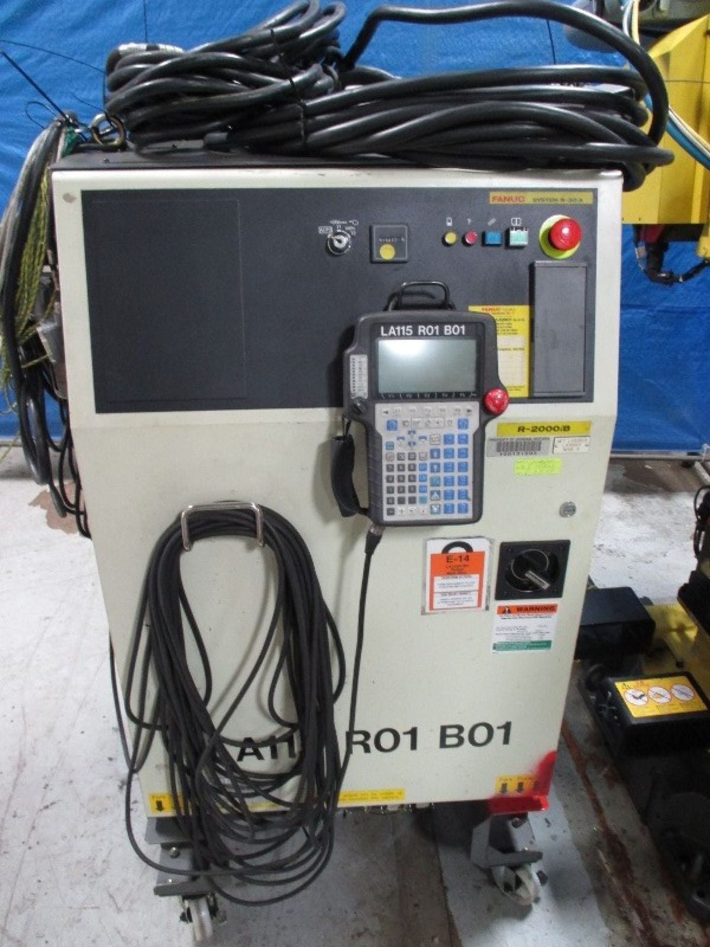 FANUC ROBOT R-2000iB/210F R-30iA CONTROL WITH CABLES AND TEACH PENDANT, SN 93661, YEAR 2008 - Image 3 of 6