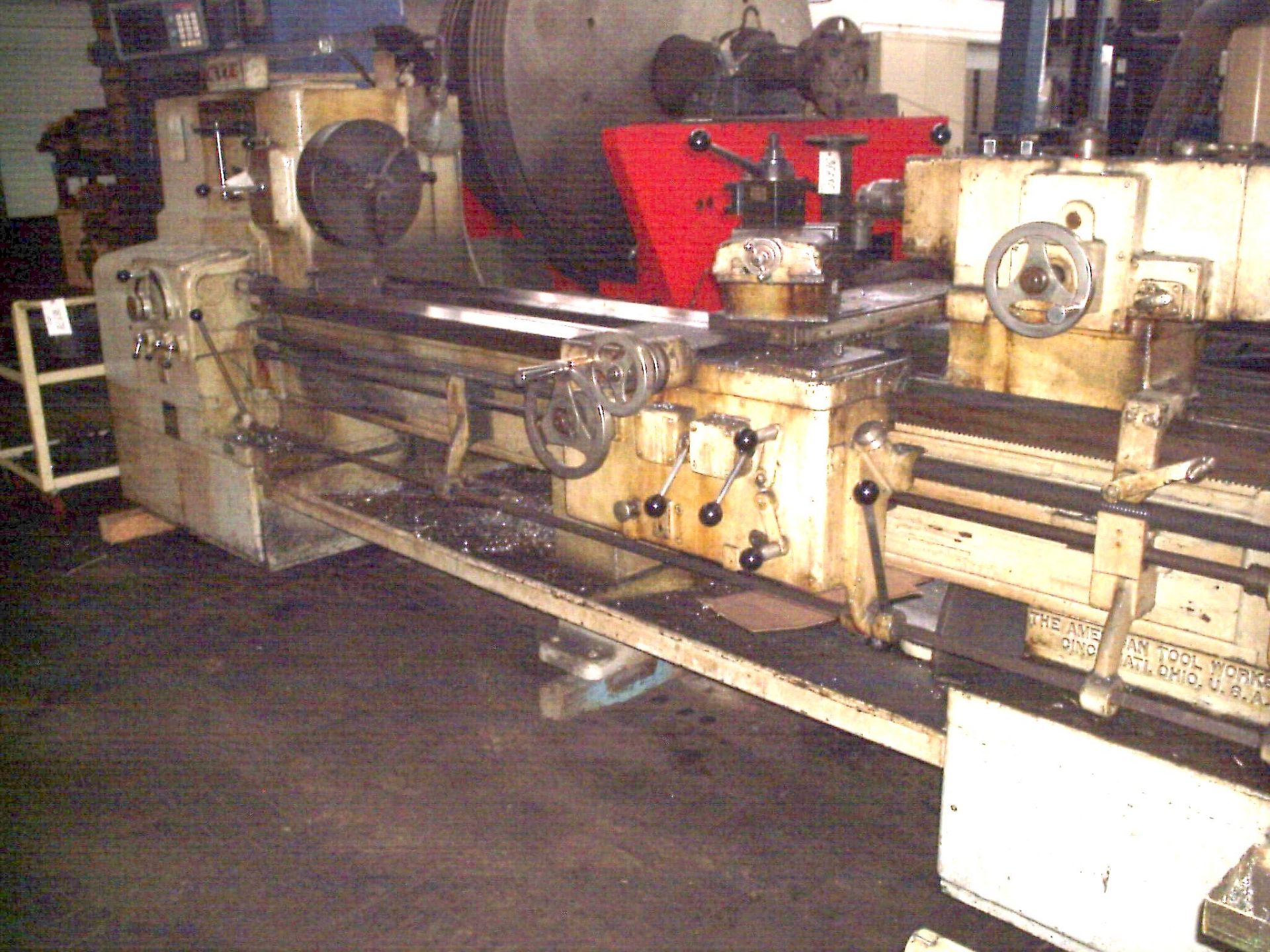 AMERICAN PACEMAKER HEAVY DUTY LATHE 20" X 78", LOCATION DETROIT, MI, BUYER TO SHIP, LOADING FEE 400 - Image 2 of 3