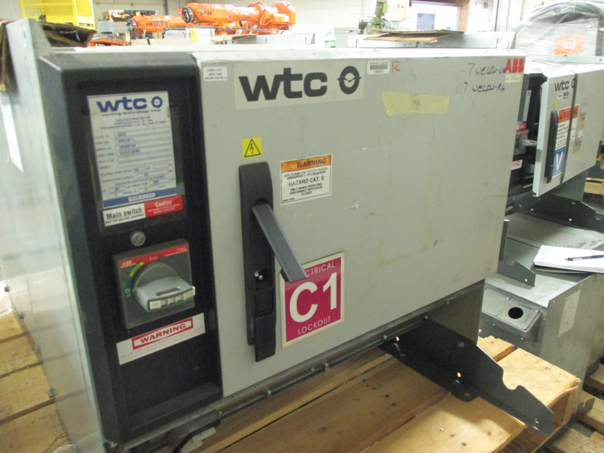 LOT OF 4 WTC MODEL 5002 AIR COOLED WELD CONTROLLERS, 350 AMP, LOCATION MI, BUYER TO SHIP