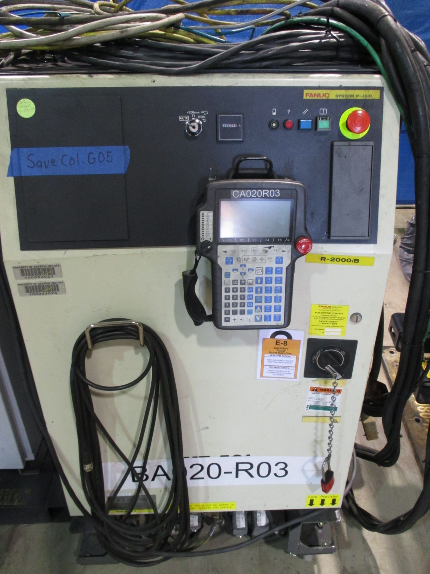 FANUC R-2000iB/210F WITH R-J3iC CONTROL SN 82092, INCLUDES THE TEACH PENDANT, CABLES - Image 4 of 8