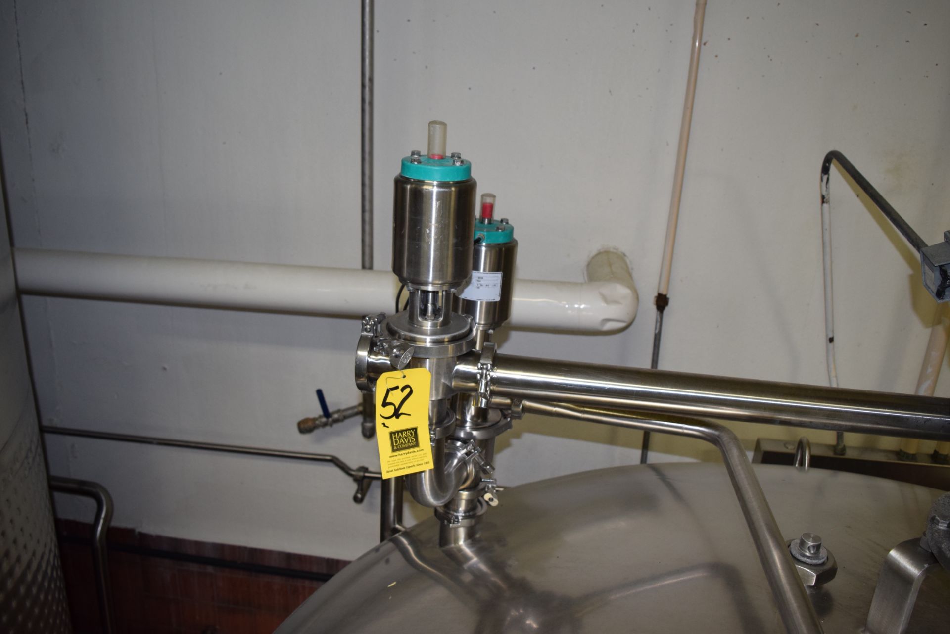 Tri Clover 2 1/2" S/S 761 Series 3-Way Air Valves, (Clamps and Elbow Included) Rigging Charge: $25