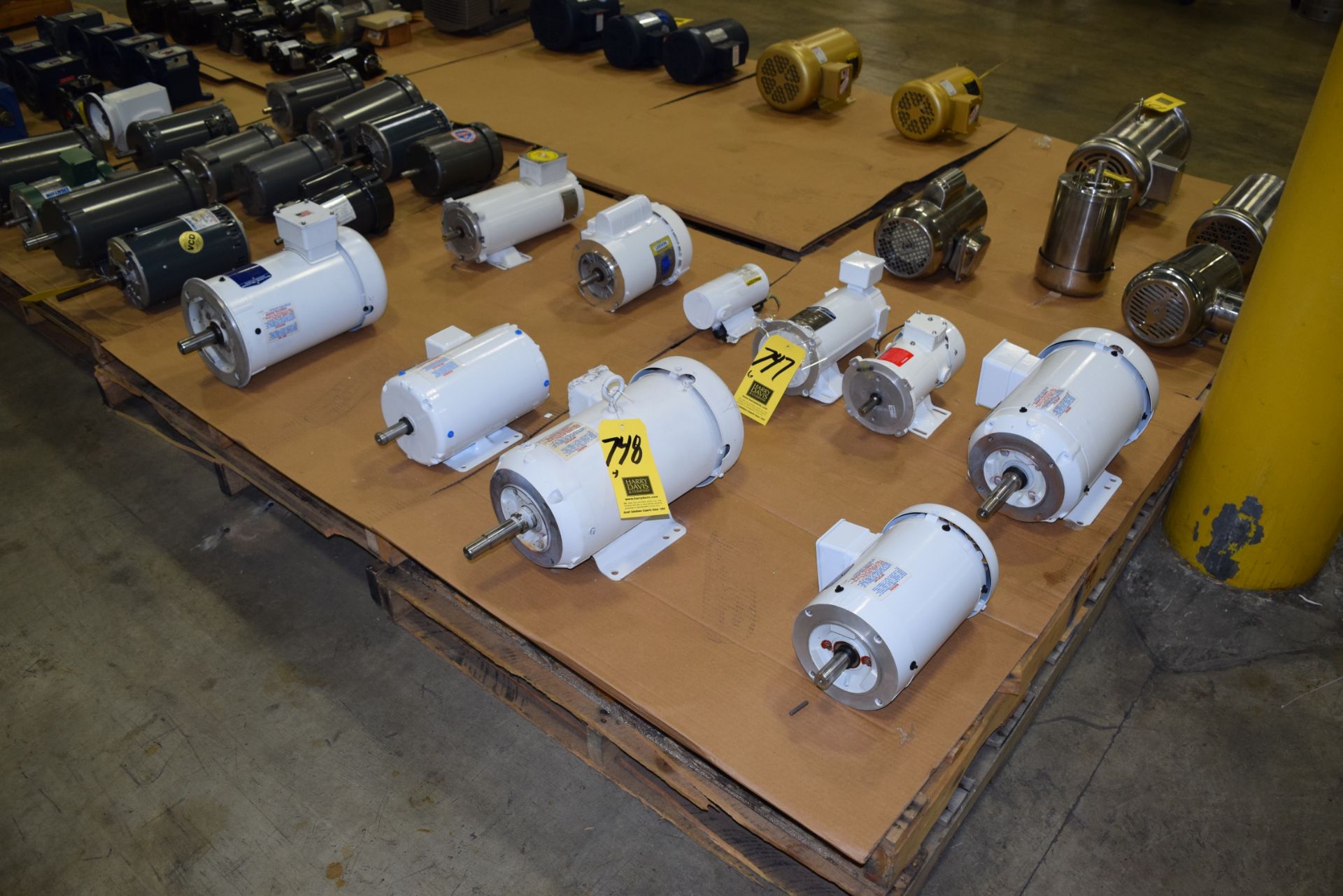 (4) Baldor Motors up to 5 HP