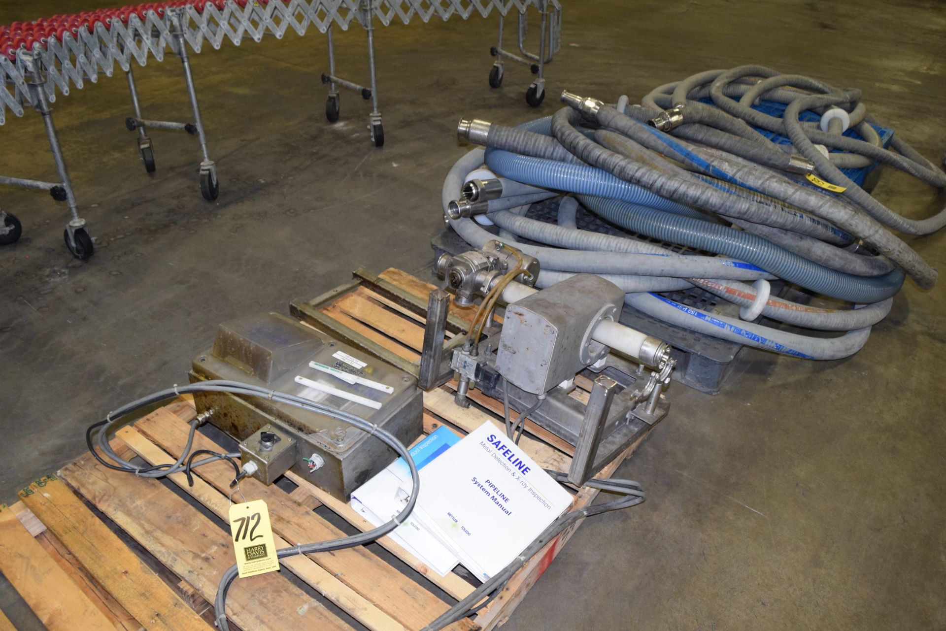 Safe Line Mettler 2" Flow Through Metal Detector Rigging Charge: $500