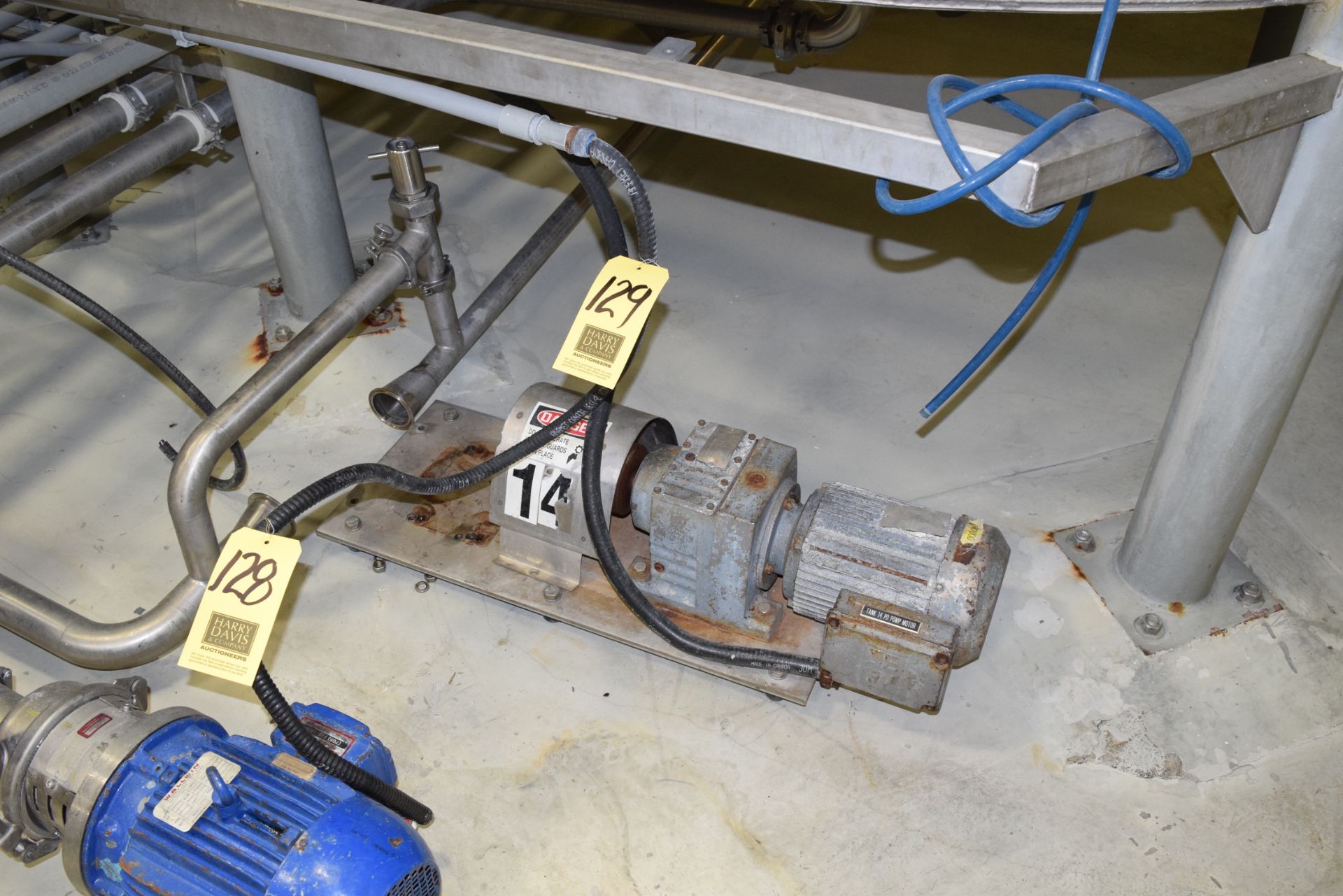 Gear-Reducing Drive with SEW Motor Mounted on S/S Base Rigging Charge:75 Skidding Charge:25