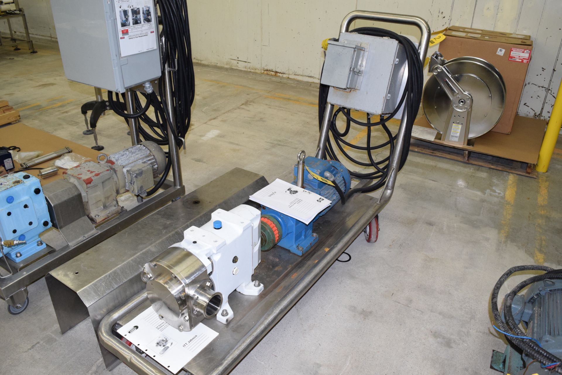 Jabisco Positive Displacement Pump, Mounted on S/S Cart with Starter2743424250-1640 Rigging Charge: