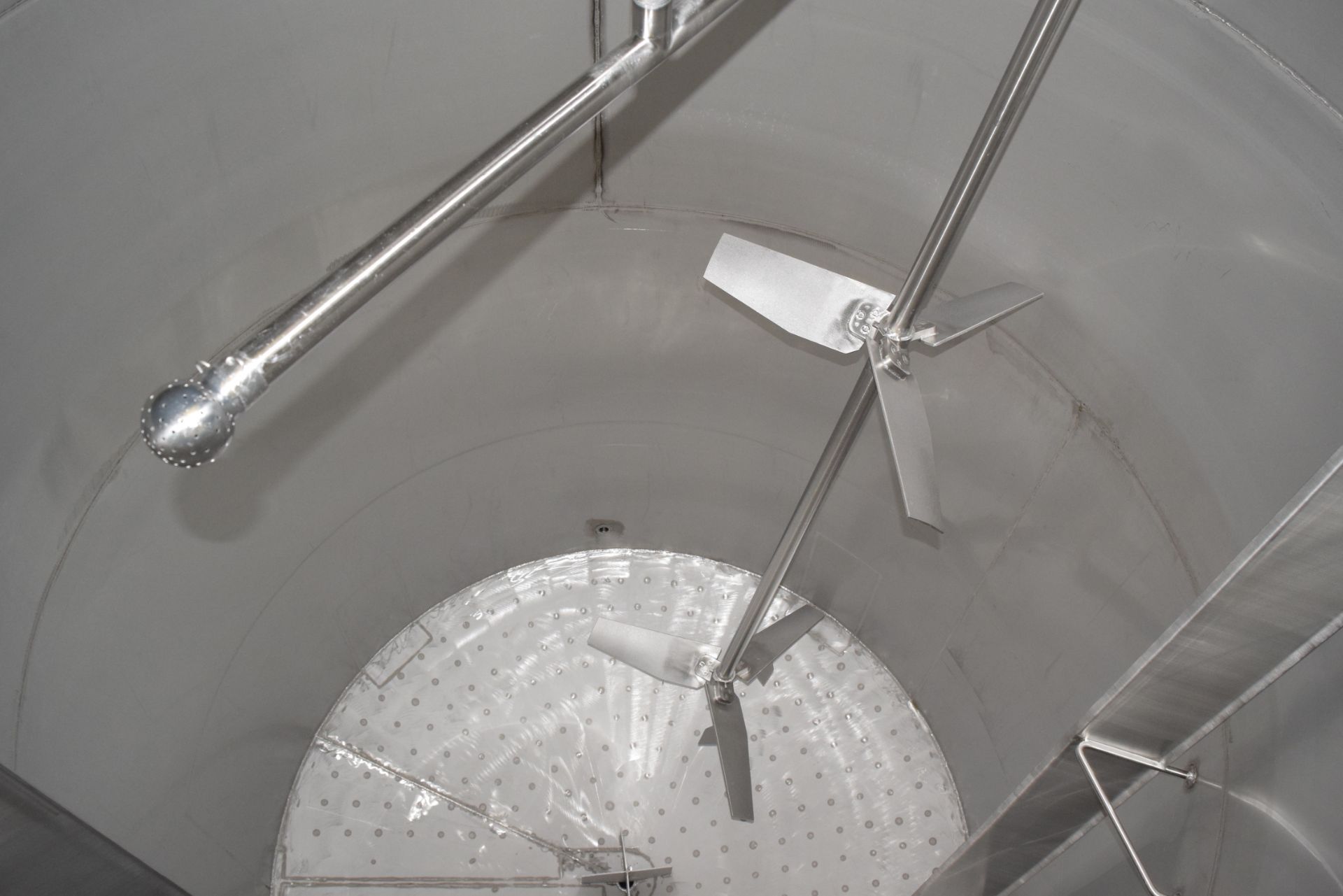 Burlington 14,000 Liter, 3,700 Gallon S/S Dome-Top, Cone-Bottom Tank with Lightnin Series 10 - Image 2 of 2