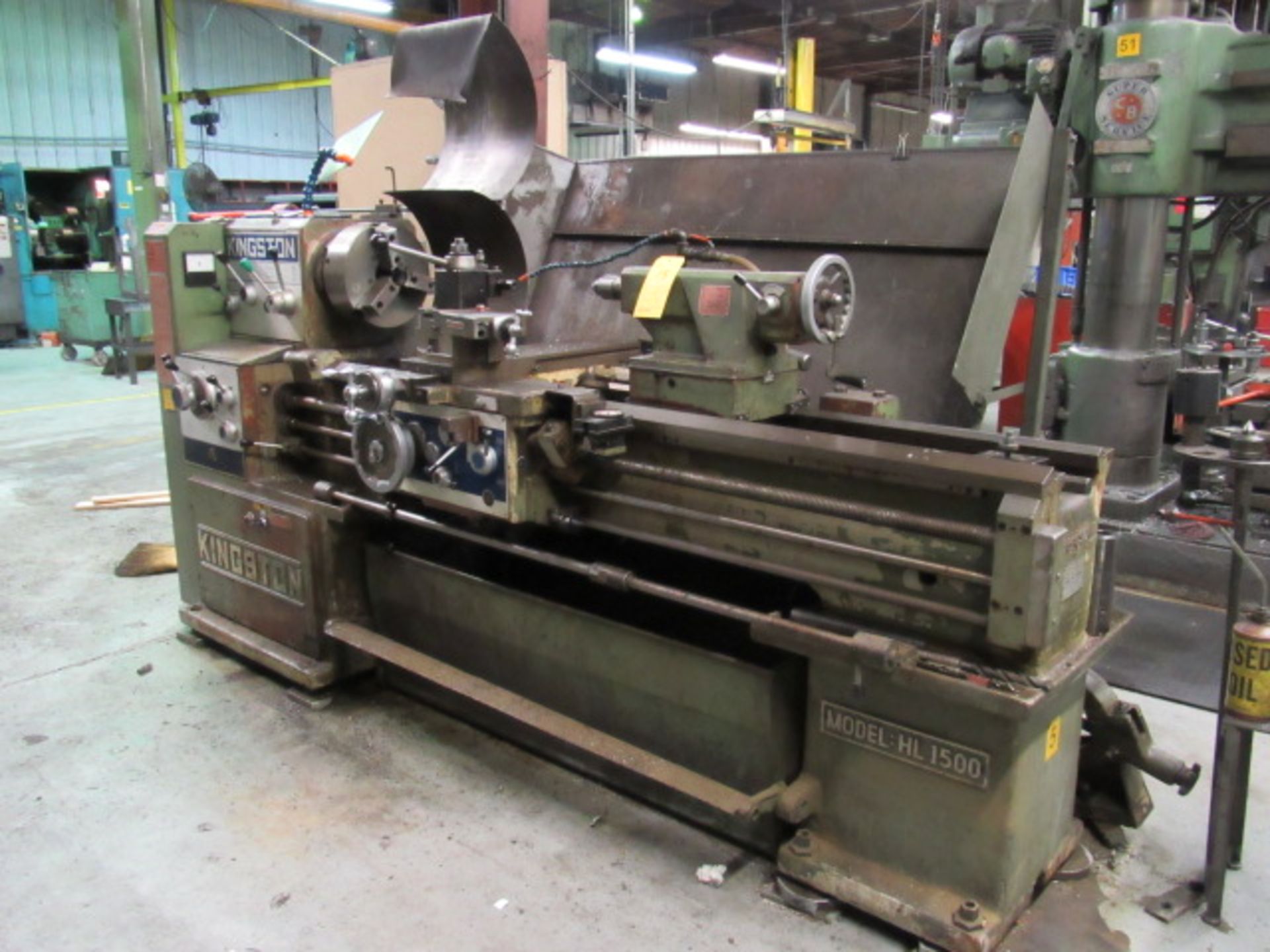 21" x 60" Kingston Model HL-1500 Engine Lathe