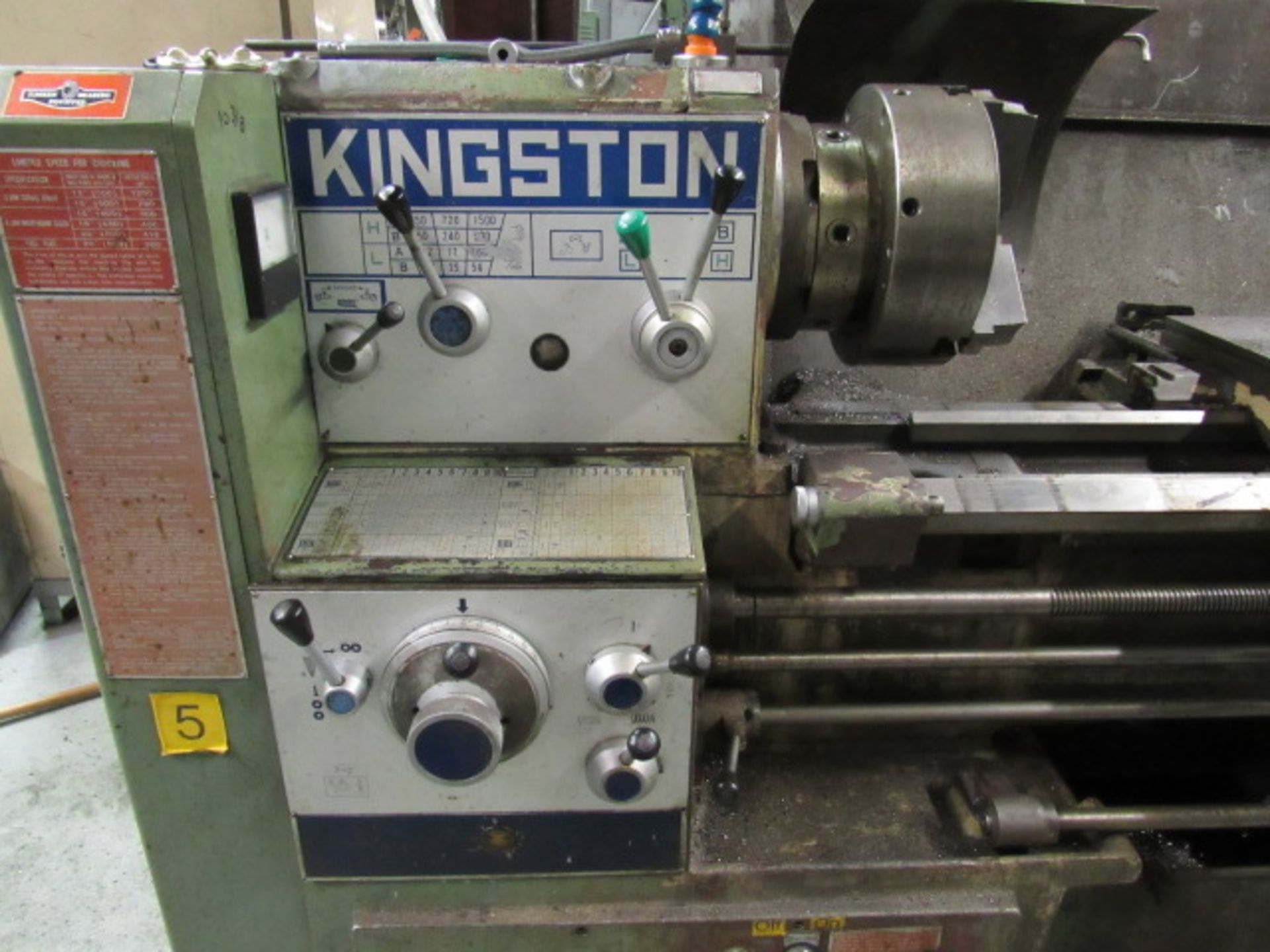 21" x 60" Kingston Model HL-1500 Engine Lathe - Image 3 of 8