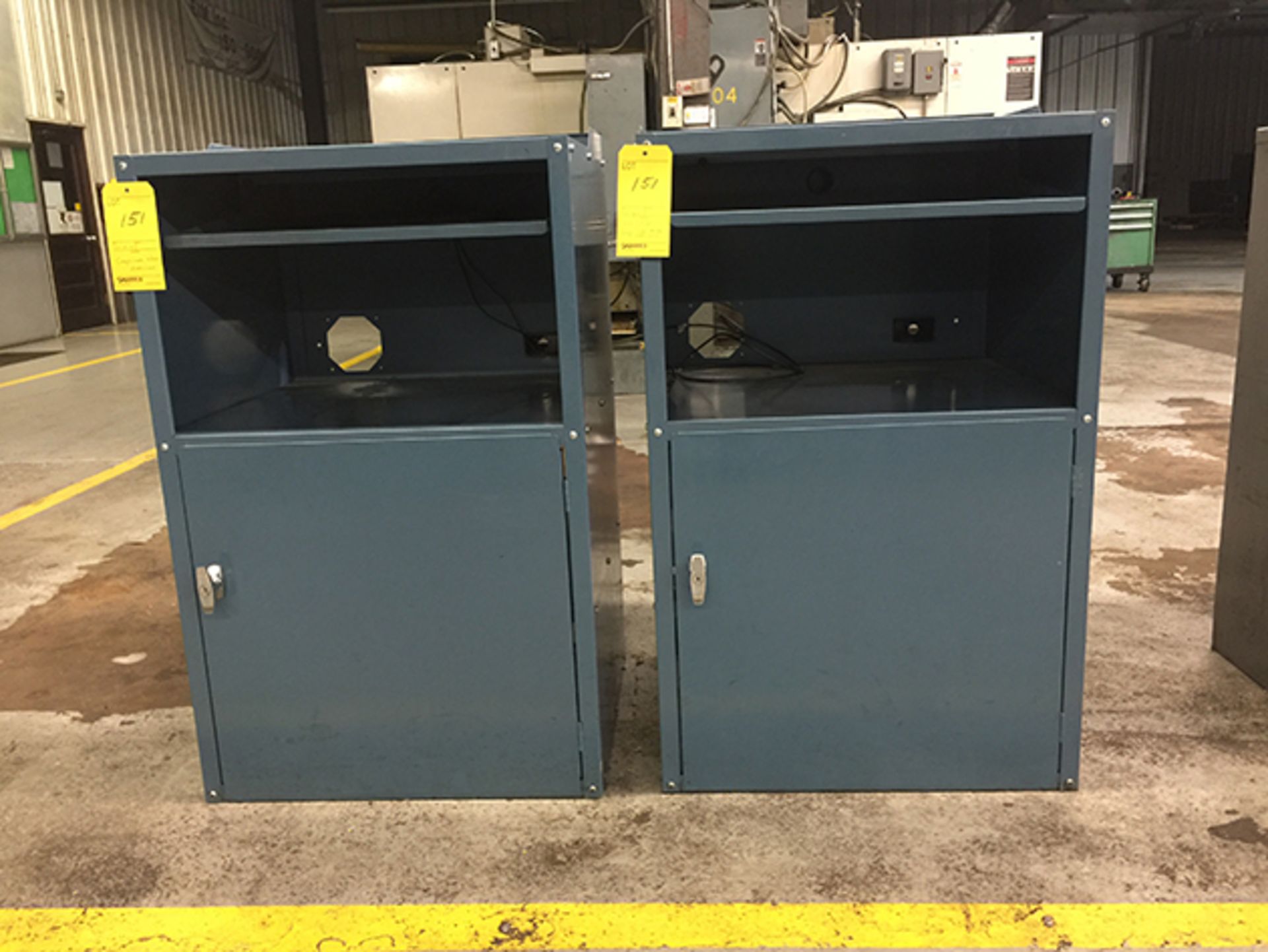Lot of Two (2) Work Station Cabinets