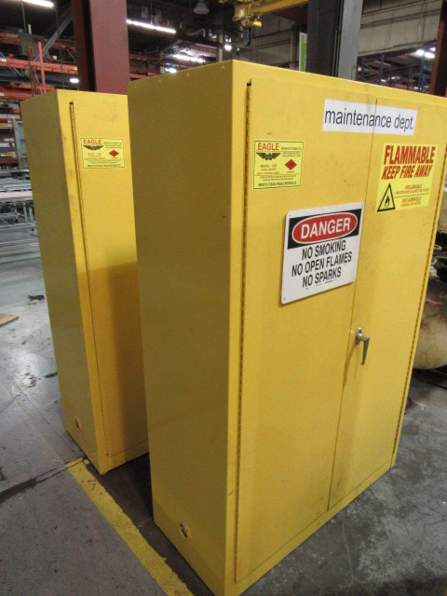 Lot of Four (4) Flammable Material Stortage Cabinets - Image 3 of 4