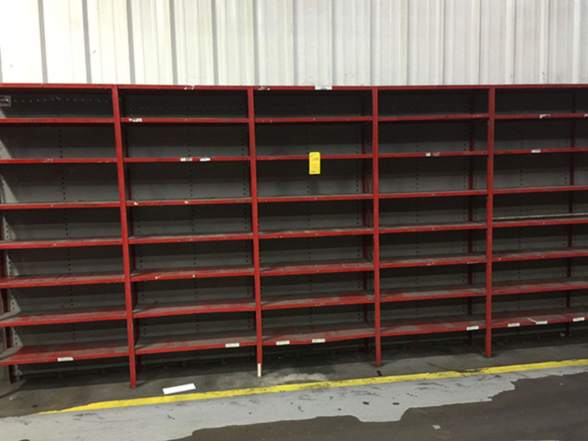 Lot of Shelving (Red) - Image 2 of 2