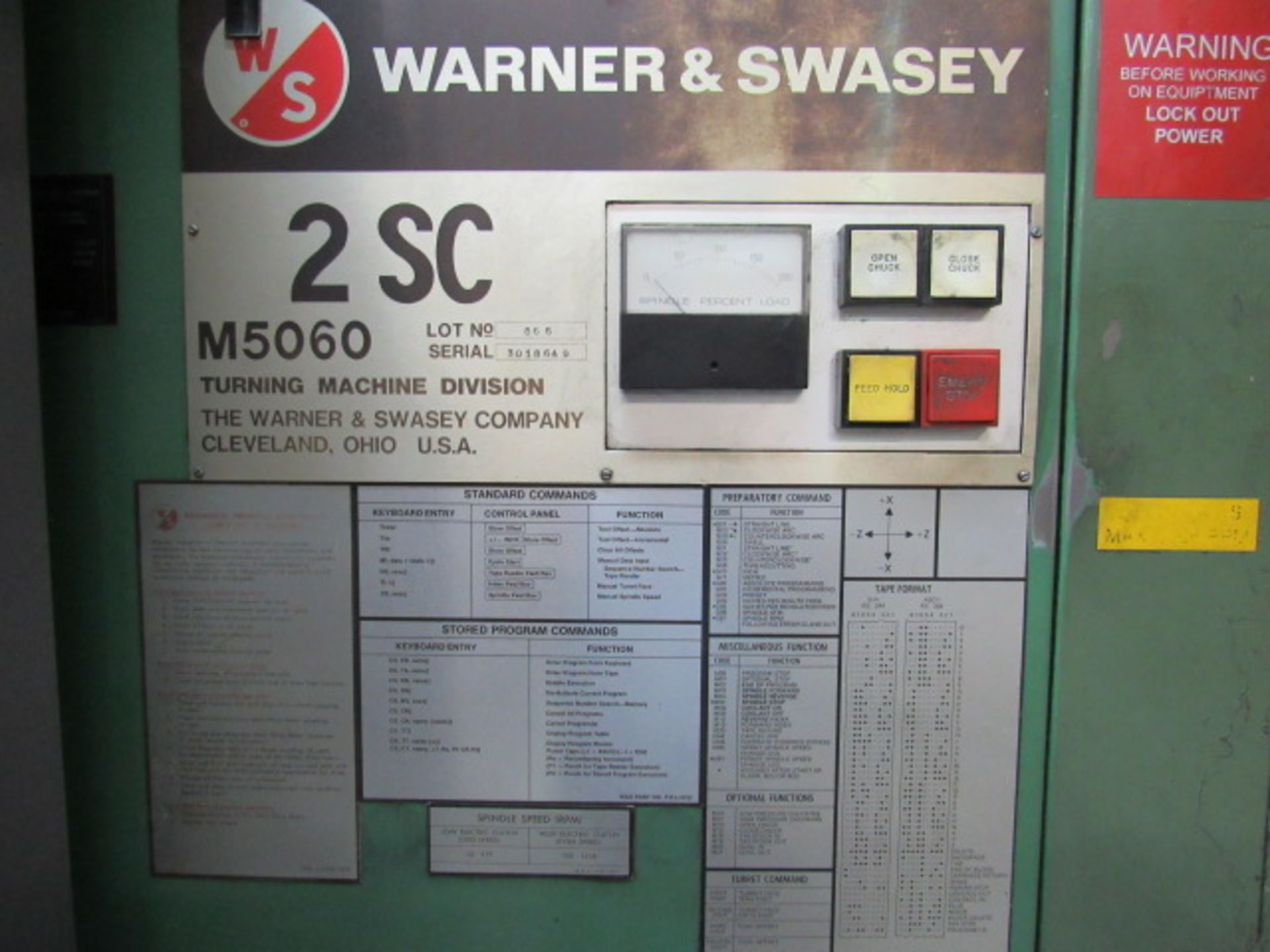Warner & Swasey 2 SC M5060 CNC Lathe - Image 7 of 7