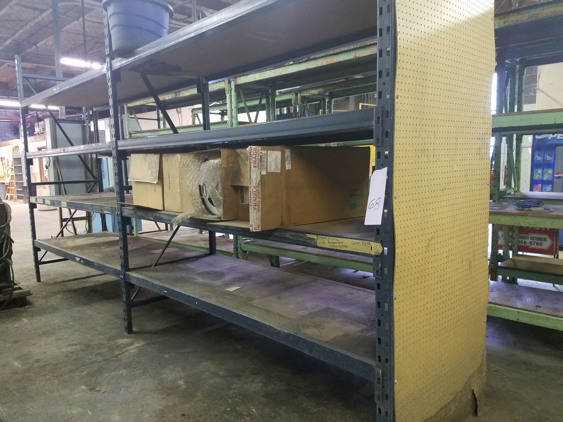 2 SECTIONS BLUE PALLET RACKING