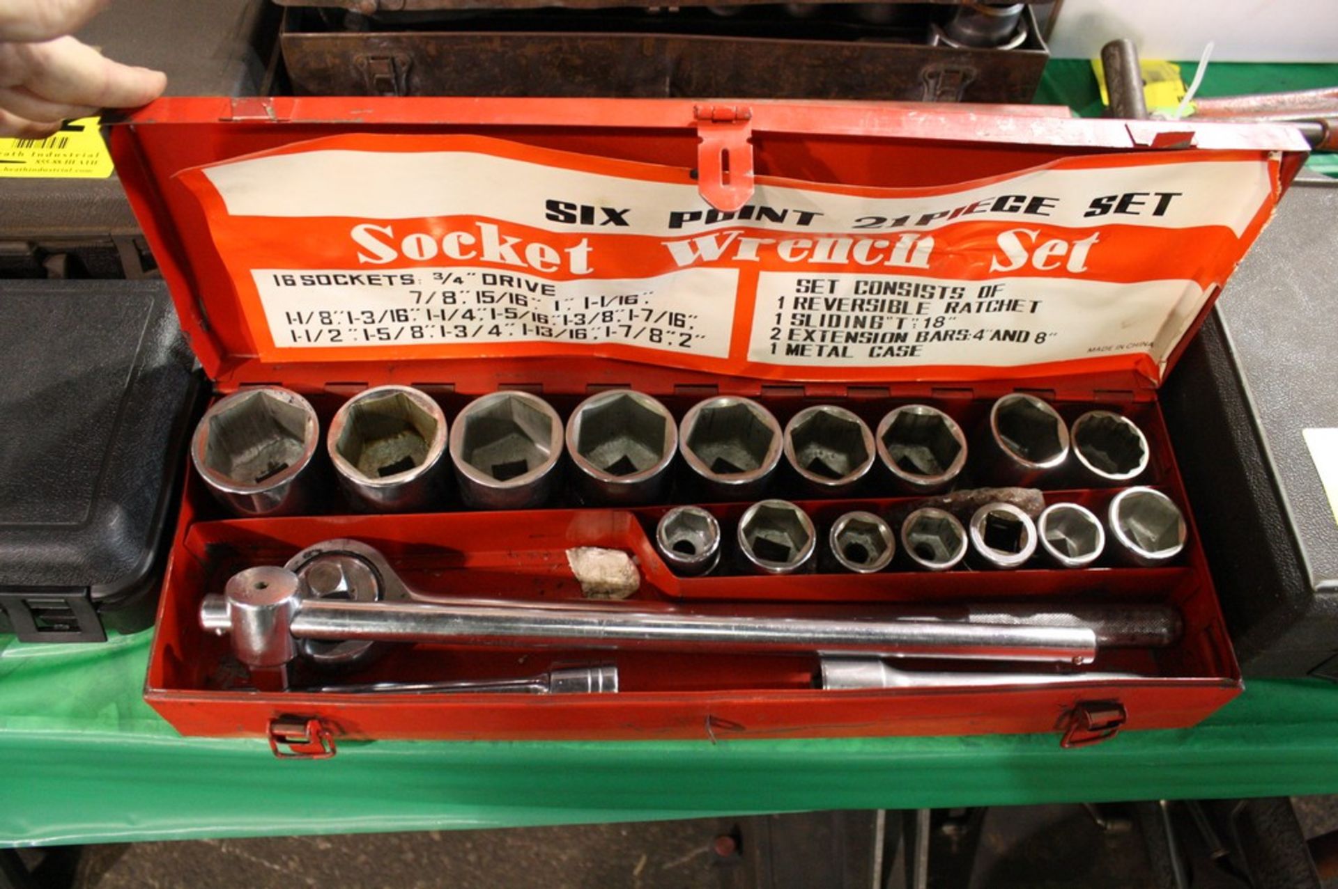 3/4" DRIVE 21-PIECE SIX POINT SOCKET SET