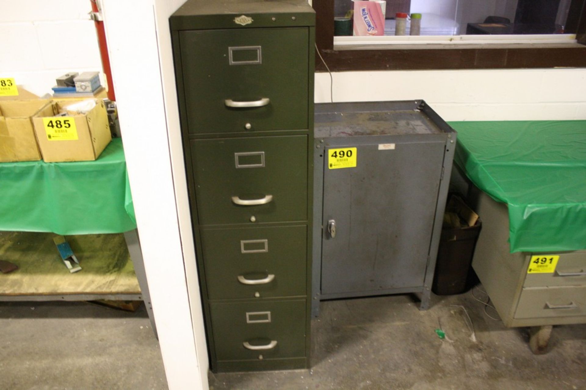 DAYTON CABINET WITH FOUR DRAWER FILE CABINET