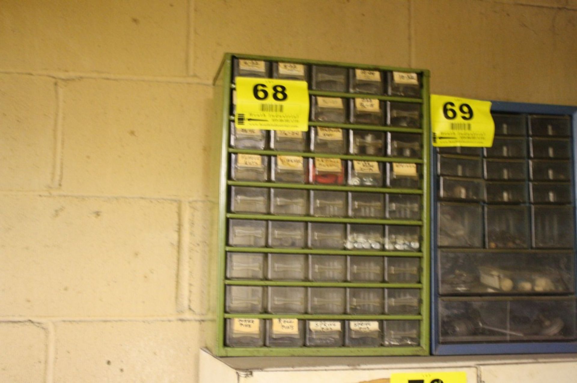 45 BIN PARTS CABINET WITH HARDWARE