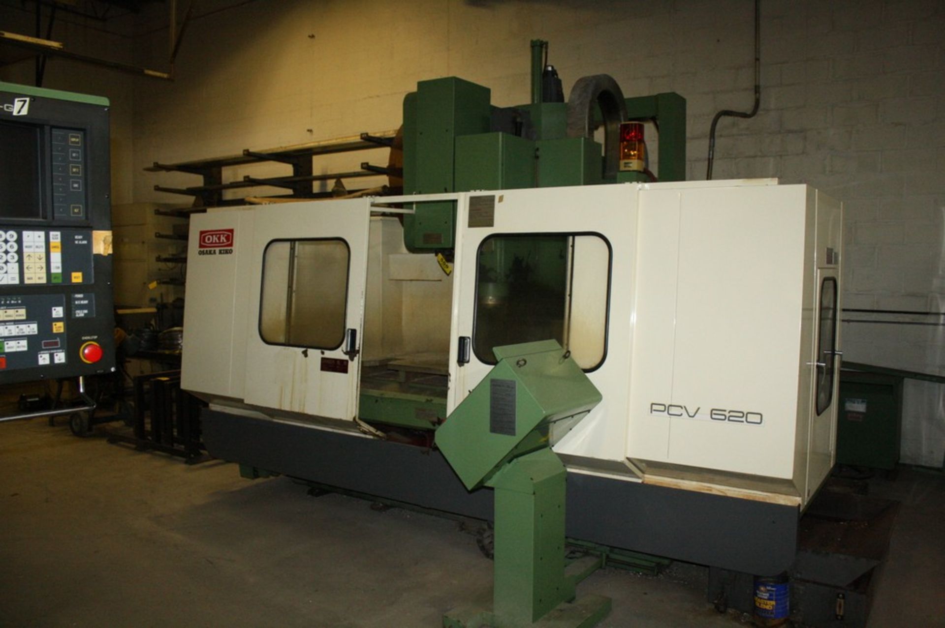 OKK OSAKA KIKO MODEL PCV-620 CNC PERSONAL CENTER VERTICAL MACHINING CENTER, S/N 728, 60â€ X-AXIS