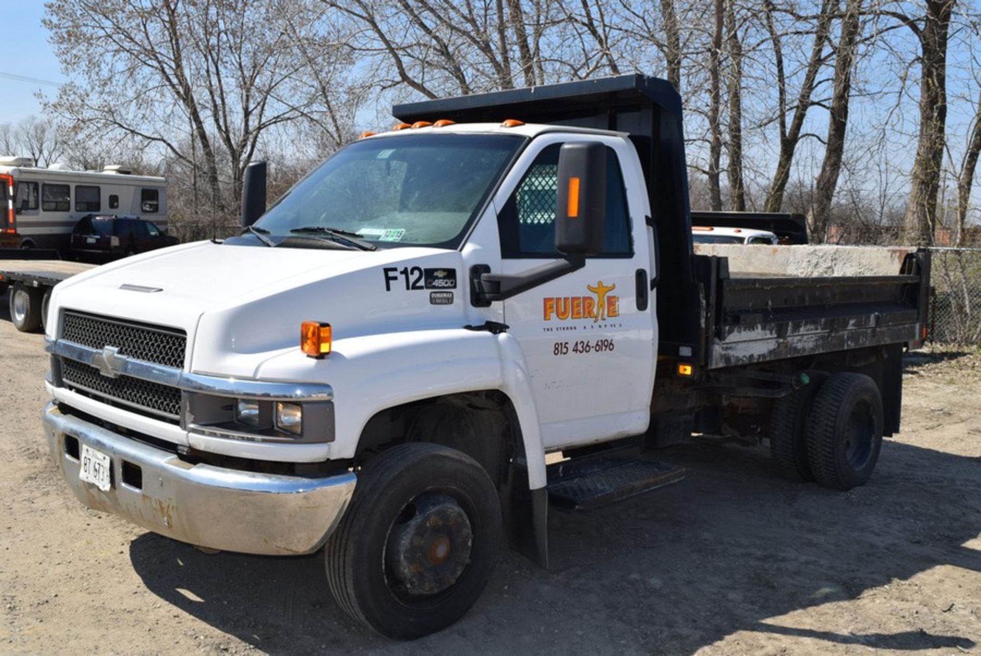 CHEVROLET C4500 12' S/A CONTRACTORS DUMP TRUCK VIN: 1GBE4C1207F401944 (2007) DURAMAX DIESEL, A/T,