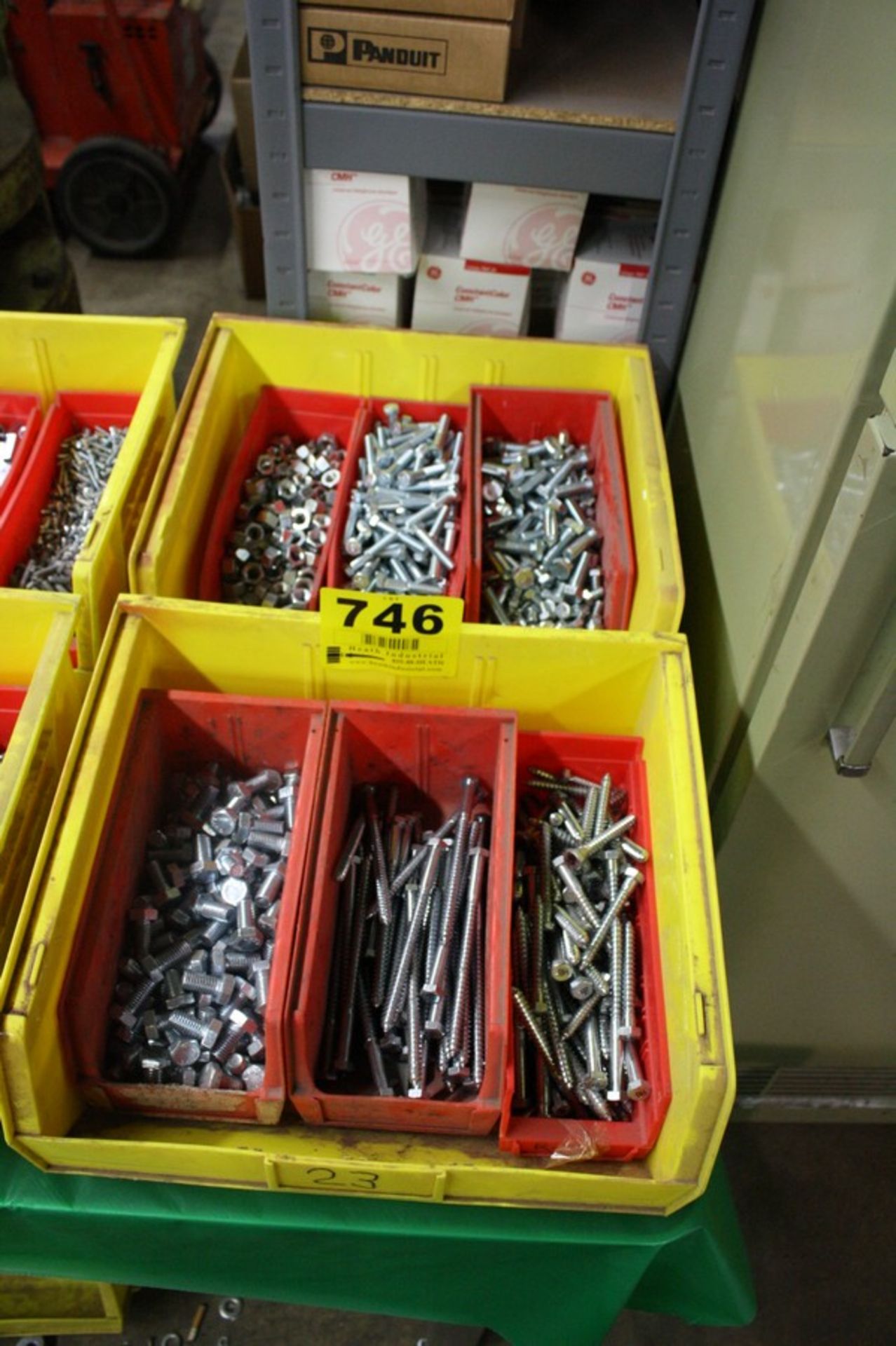 ASSORTED BOLTS AND NUTS IN (2) BINS