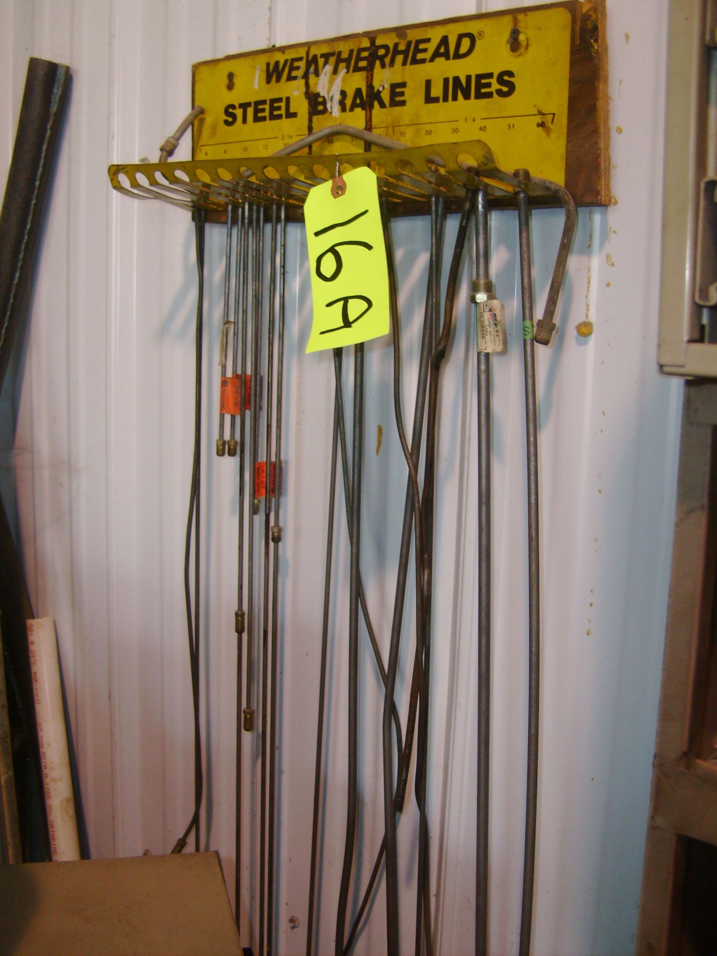 WEATHERHEAD STEEL BRAKE LINE RACK W/ BRAKE LINES