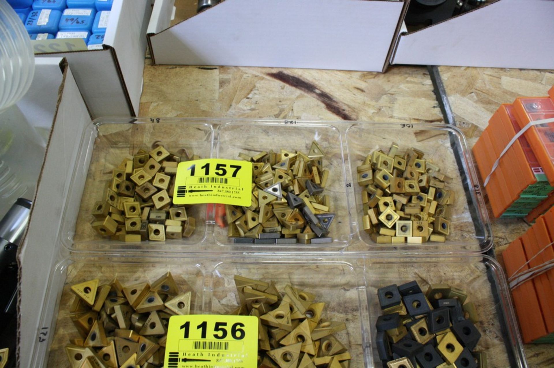 APPROX. (200) ASSORTED INDEXABLE CARBIDE INSERTS