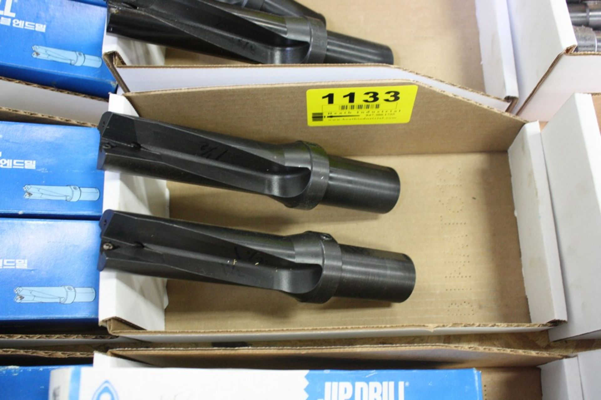 (2) 1 1/2'' KORLOY COOLANT THROUGH INDEXABLE DRILLS