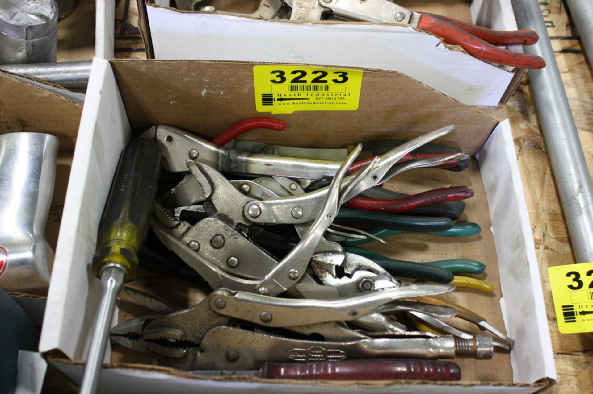 ASSORTED PLIERS, ETC.