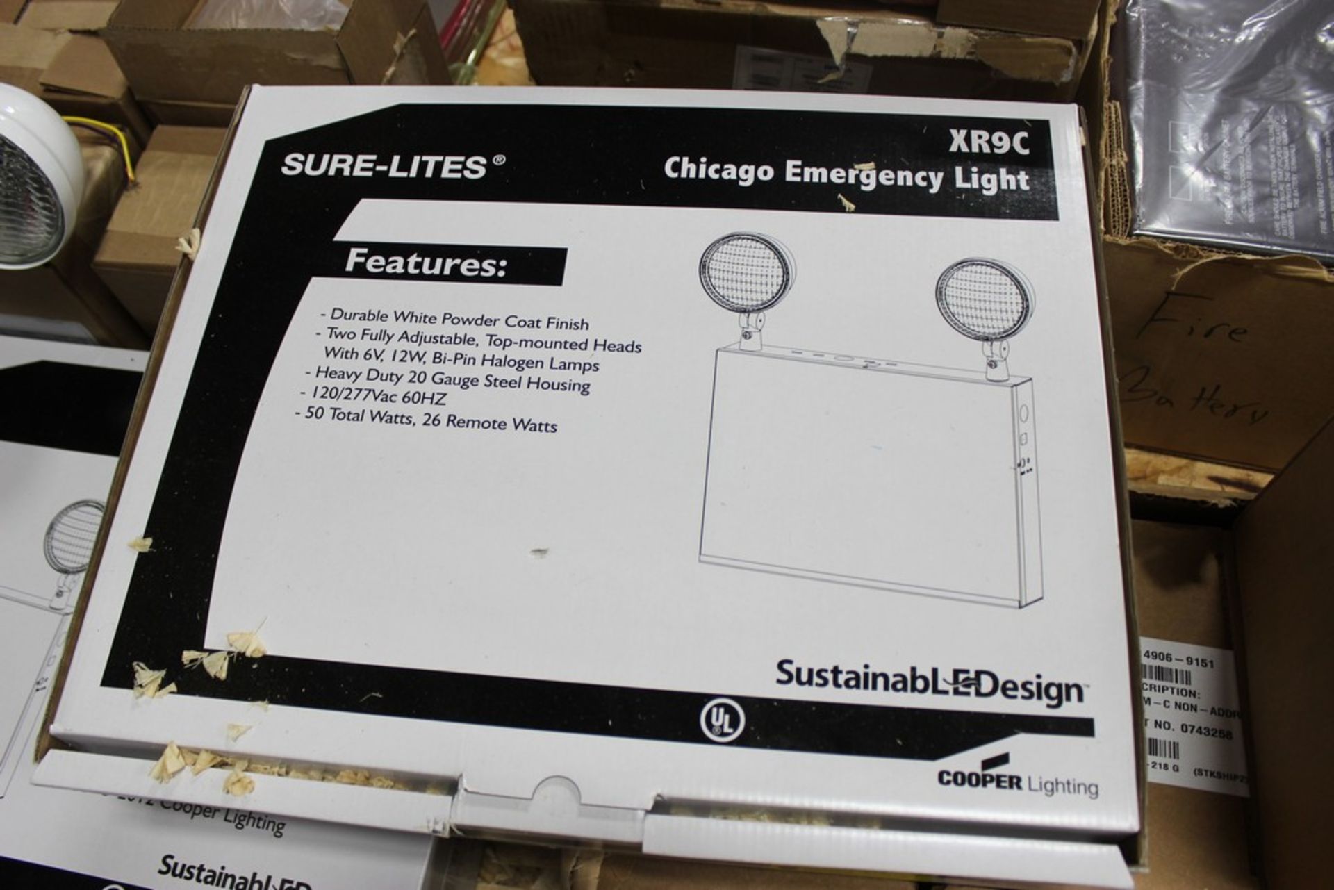 SURE-LIGHTS MODEL XR9C CHICAGO EMERGENCY LIGHT