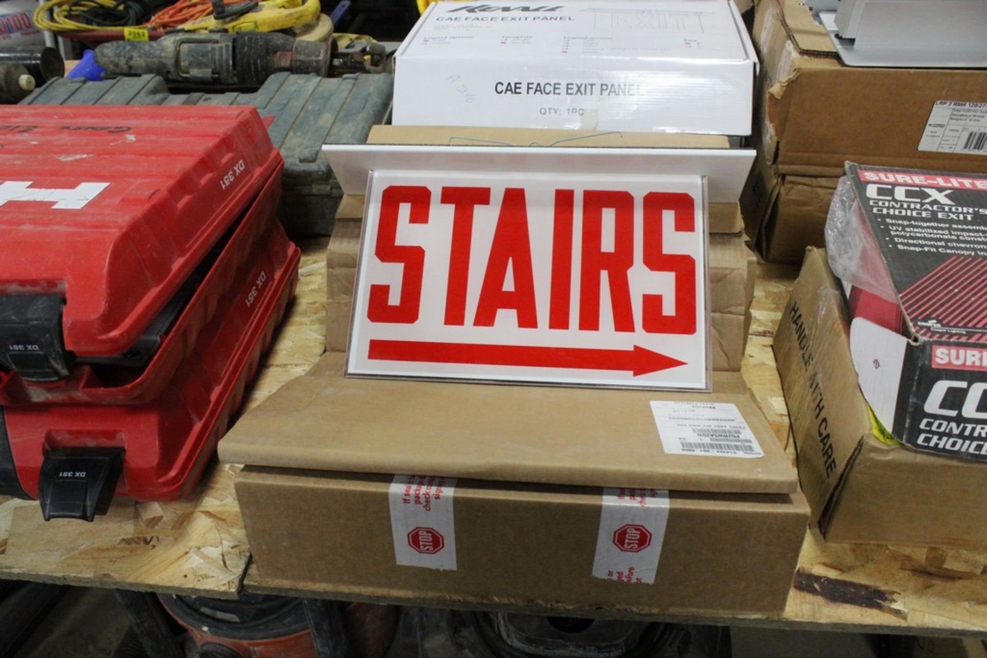 (4) DOUBLE SIDED "STAIRS" SIGNS