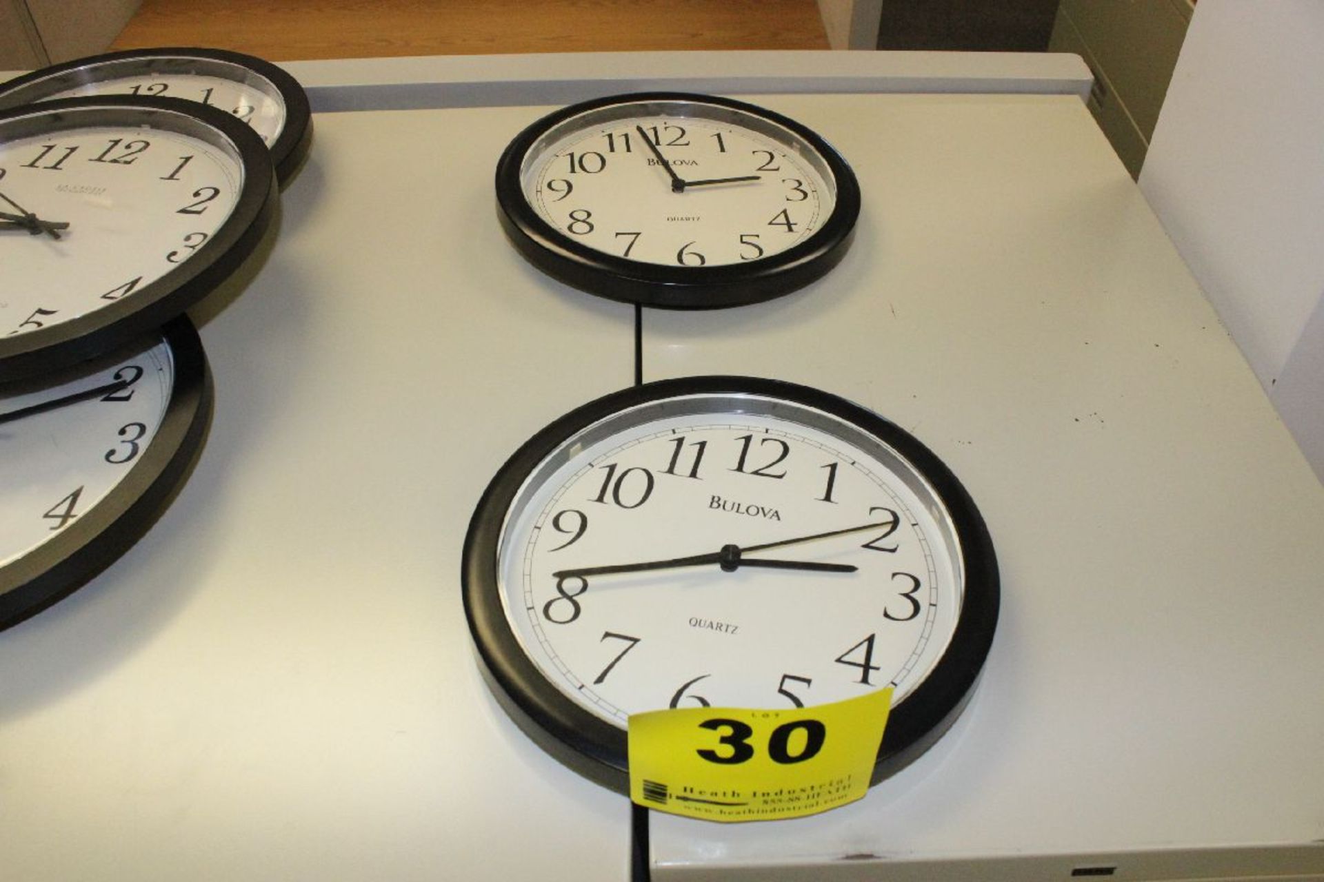 BULOVA QUARTZ WALL CLOCKS-BATTERY POWERED