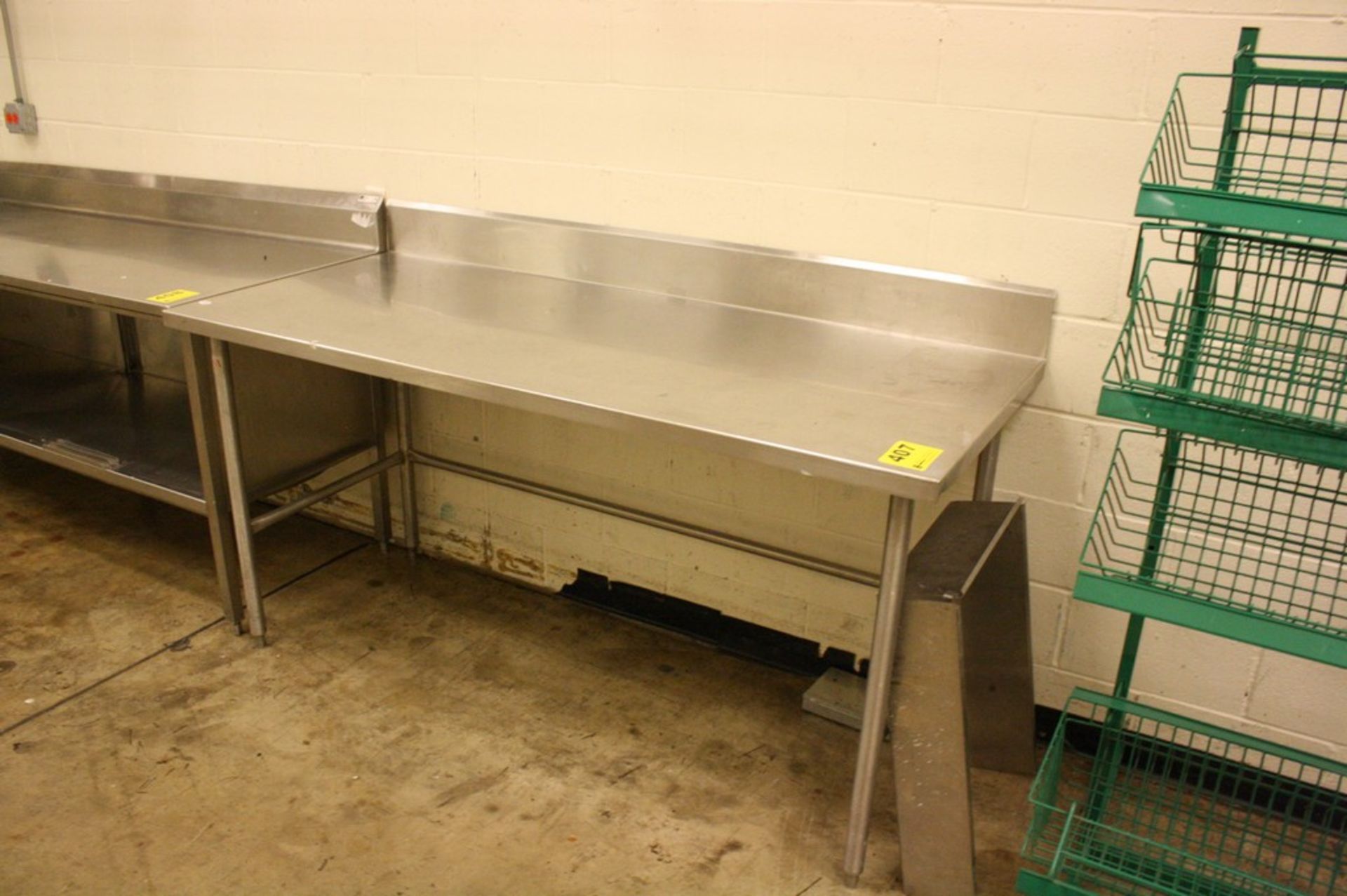 STAINLESS STEEL PREP TABLE-72" X 30" X 36"