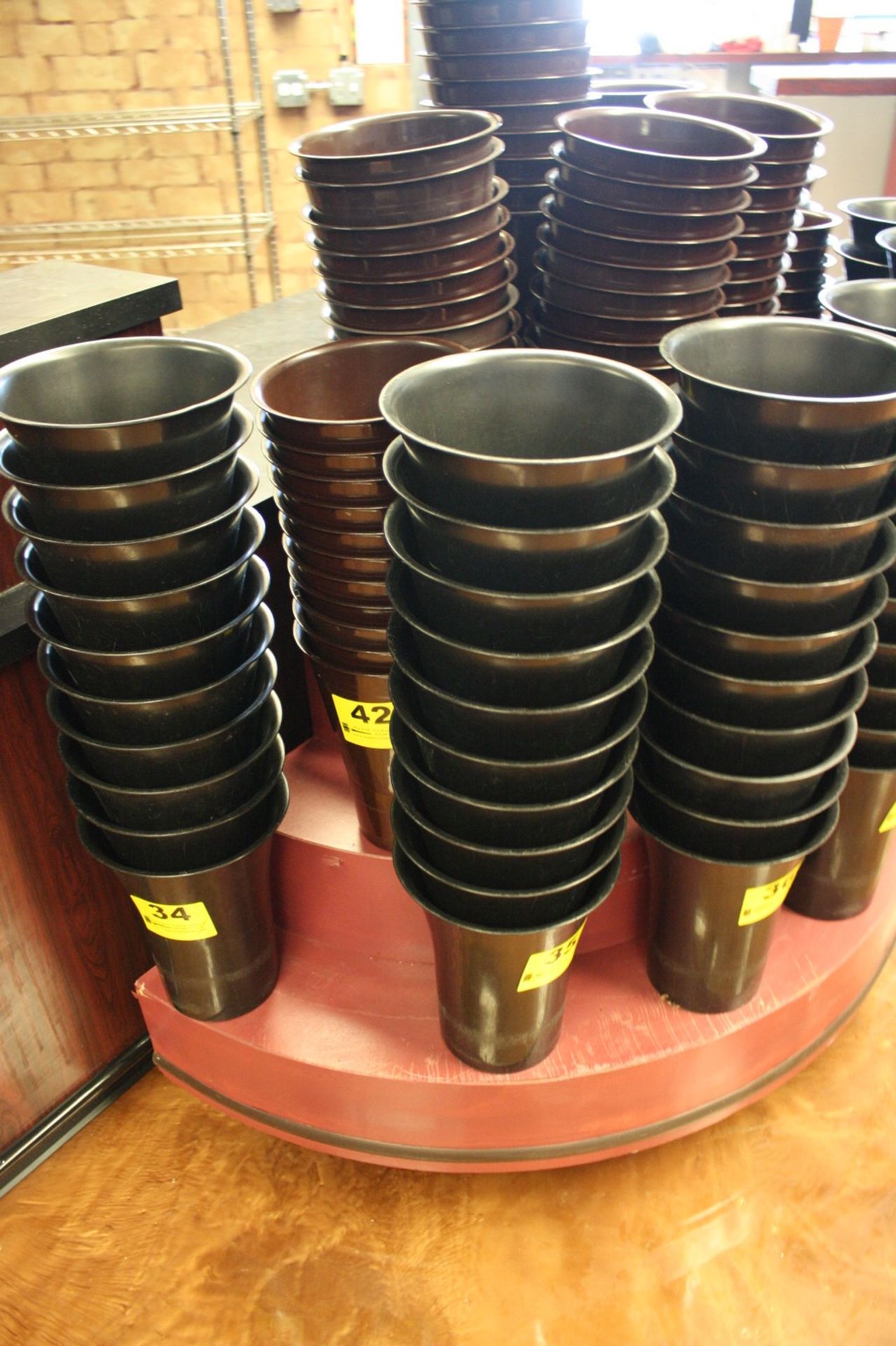 (10) PLASTIC FLOWER POTS