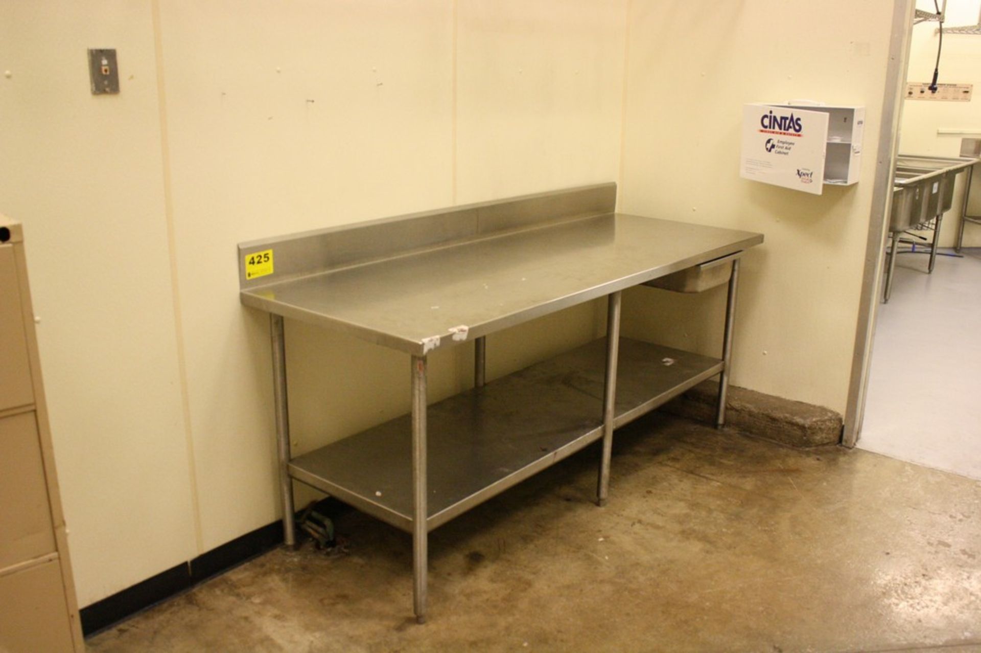STAINLESS STEEL PREP TABLE-84" X 30" X 36"