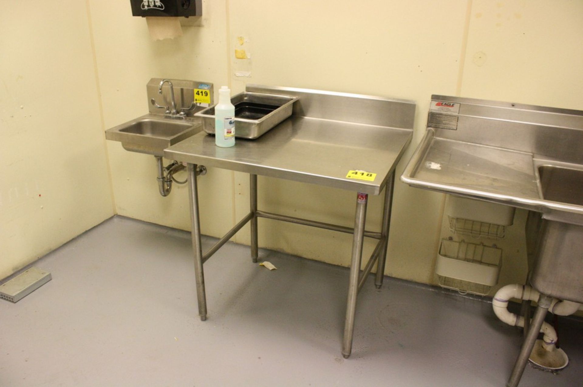 STAINLESS STEEL PREP TABLE-36" X 30" X 36"