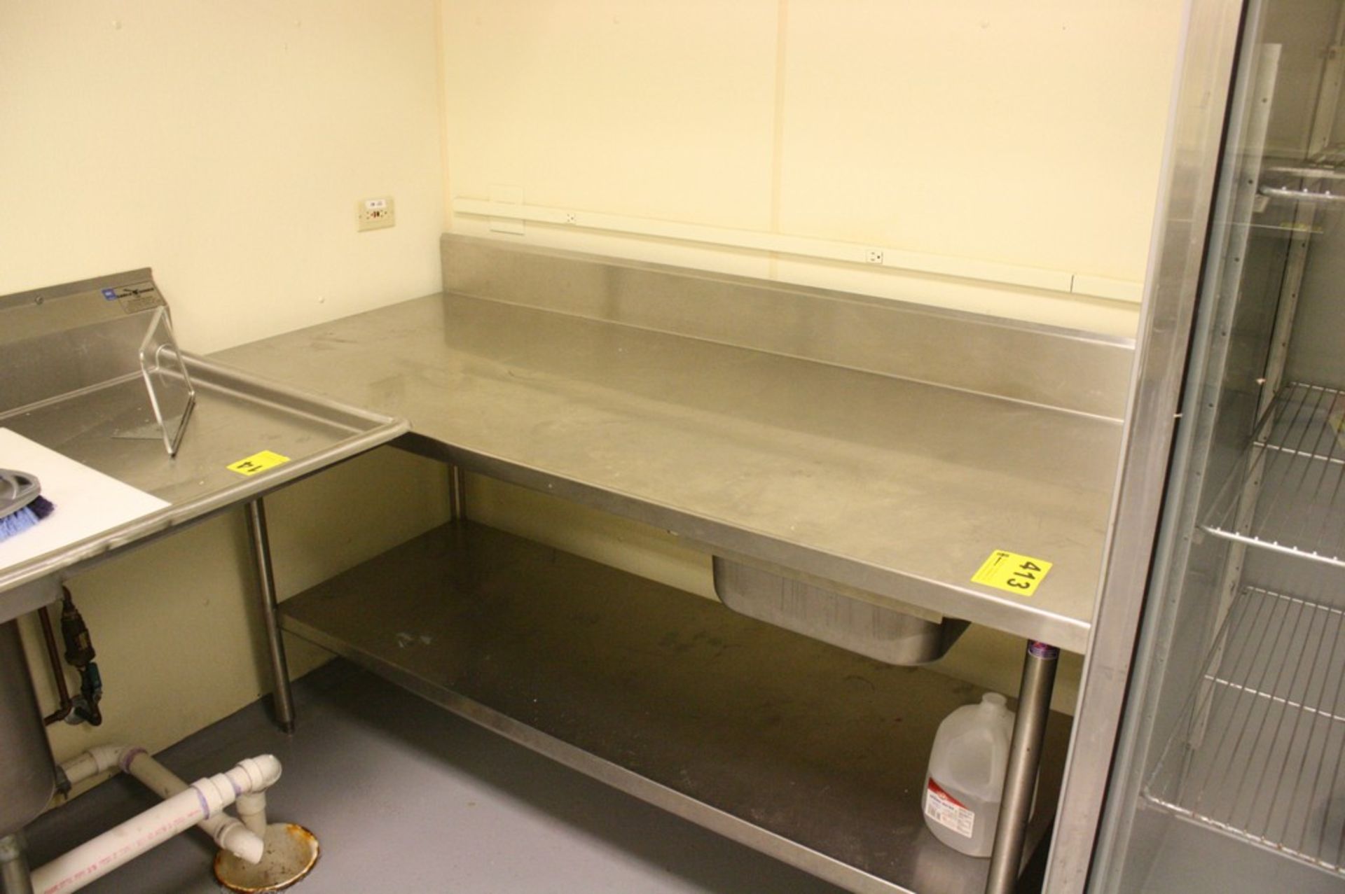 STAINLESS STEEL PREP TABLE-72" X 30" X 36"