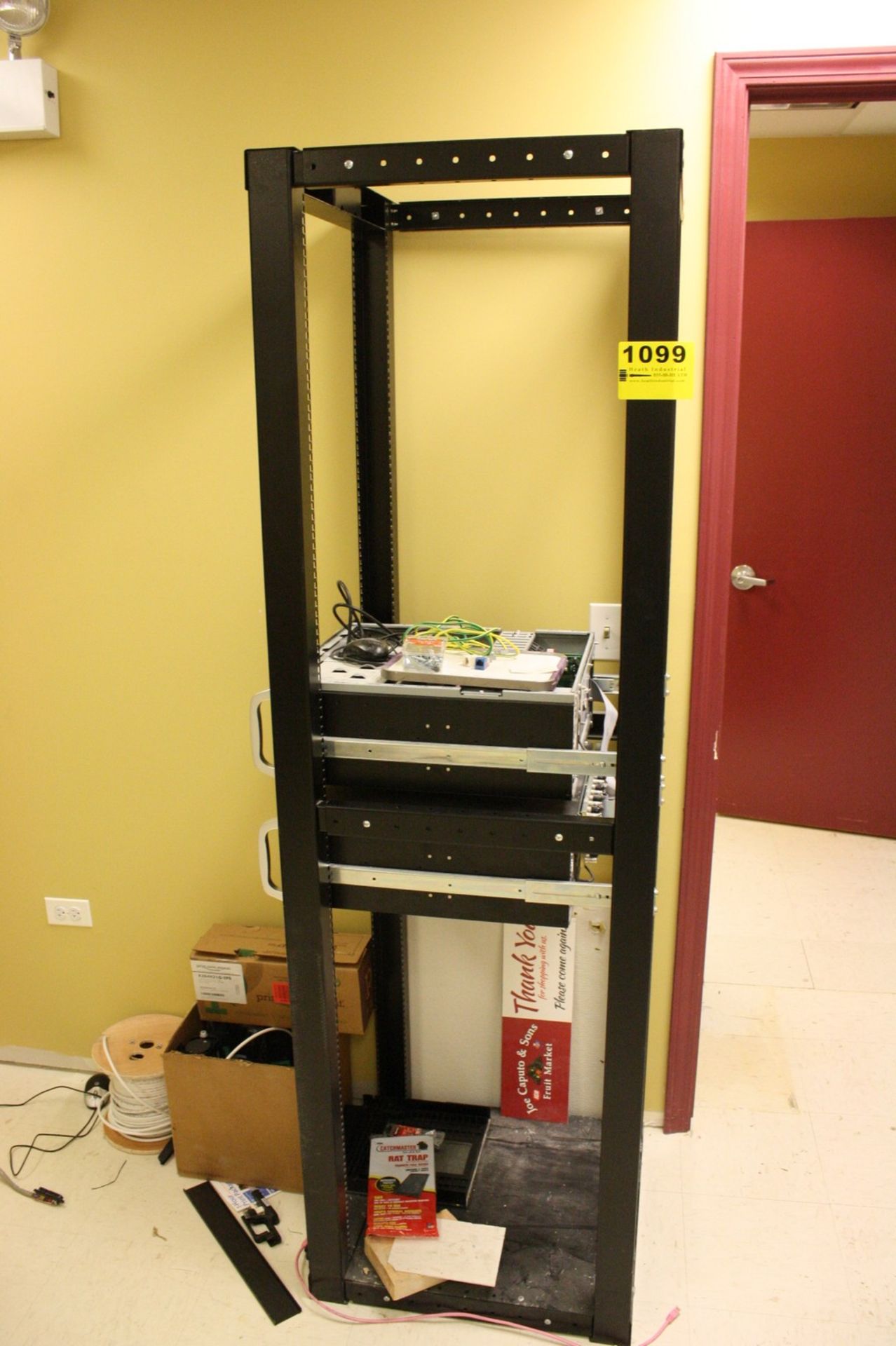 (3) ASSORTED SERVER RACKS AND CONTENTS