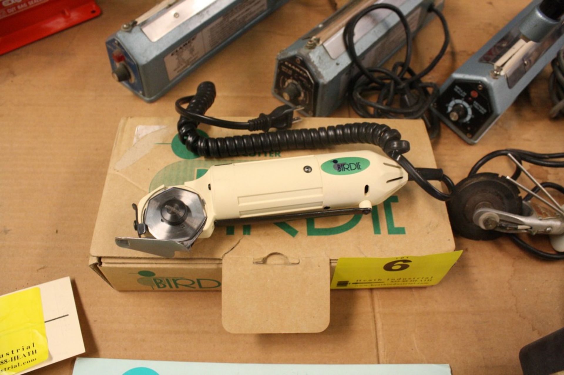BIRDIE / KM MODEL RS-50 ROTARY FABRIC / CLOTH CUTTER IN BOX