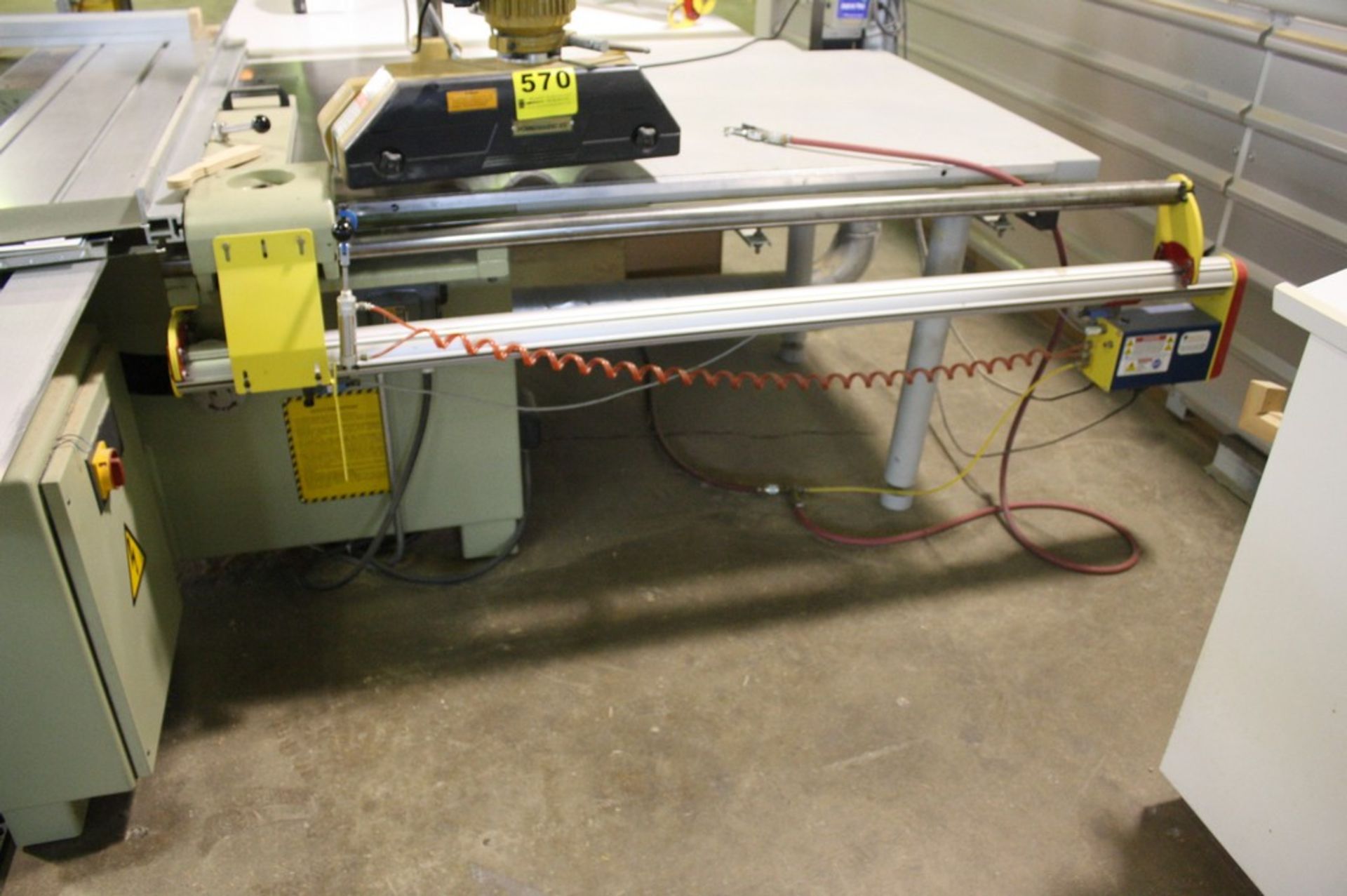 SCMI MODEL HYDRO 3200 SLIDING TILTING ARBOR TABLE SAW, S/N 010496, 126” CARRIAGE TRAVEL, 59” RIP CUT - Image 3 of 3