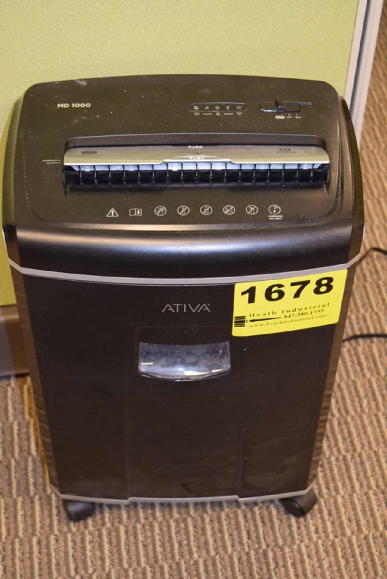 ATIVA MD1000 PORTABLE 10 SHEET SHREDDER