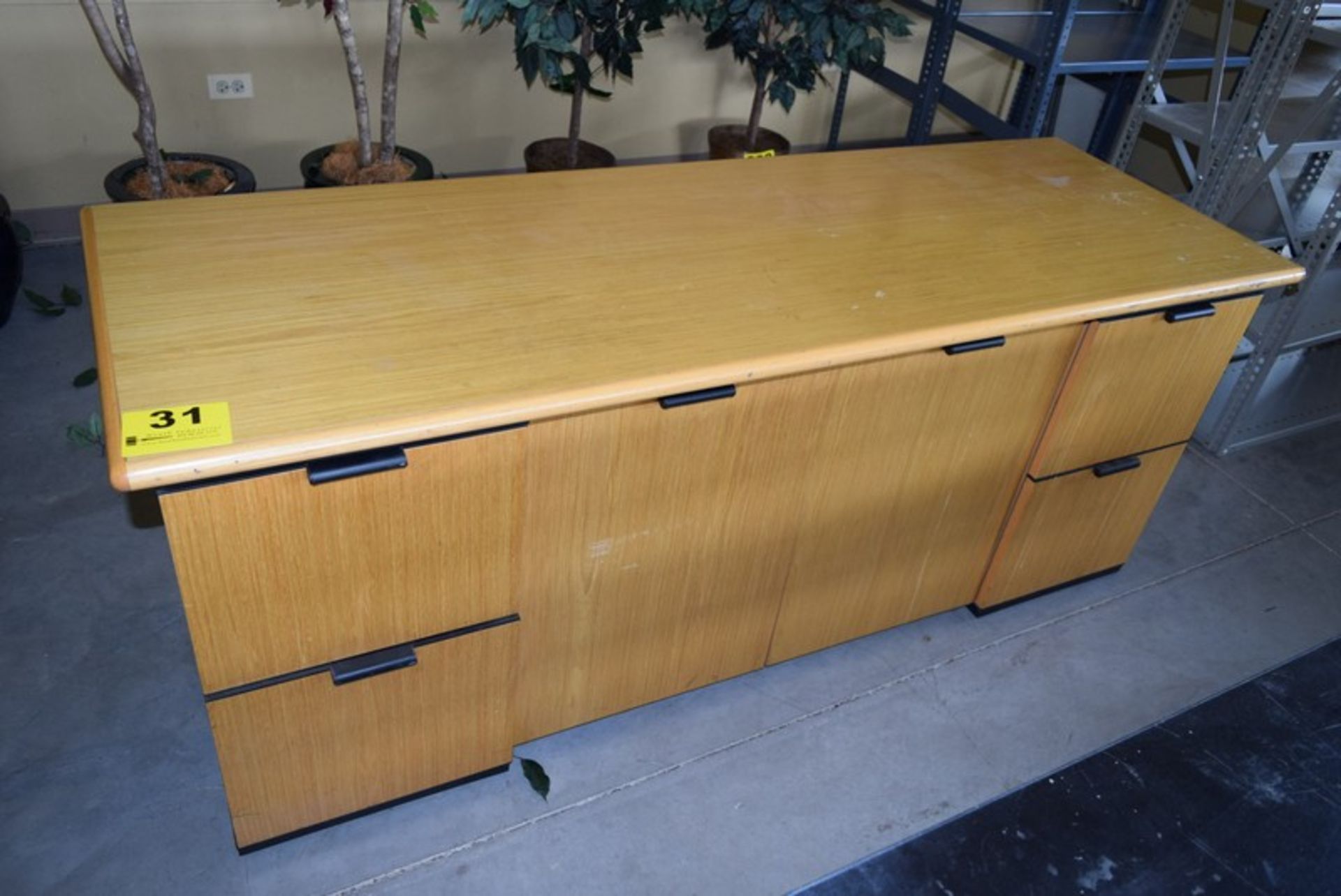 72" X 24" WOOD CREDENZA