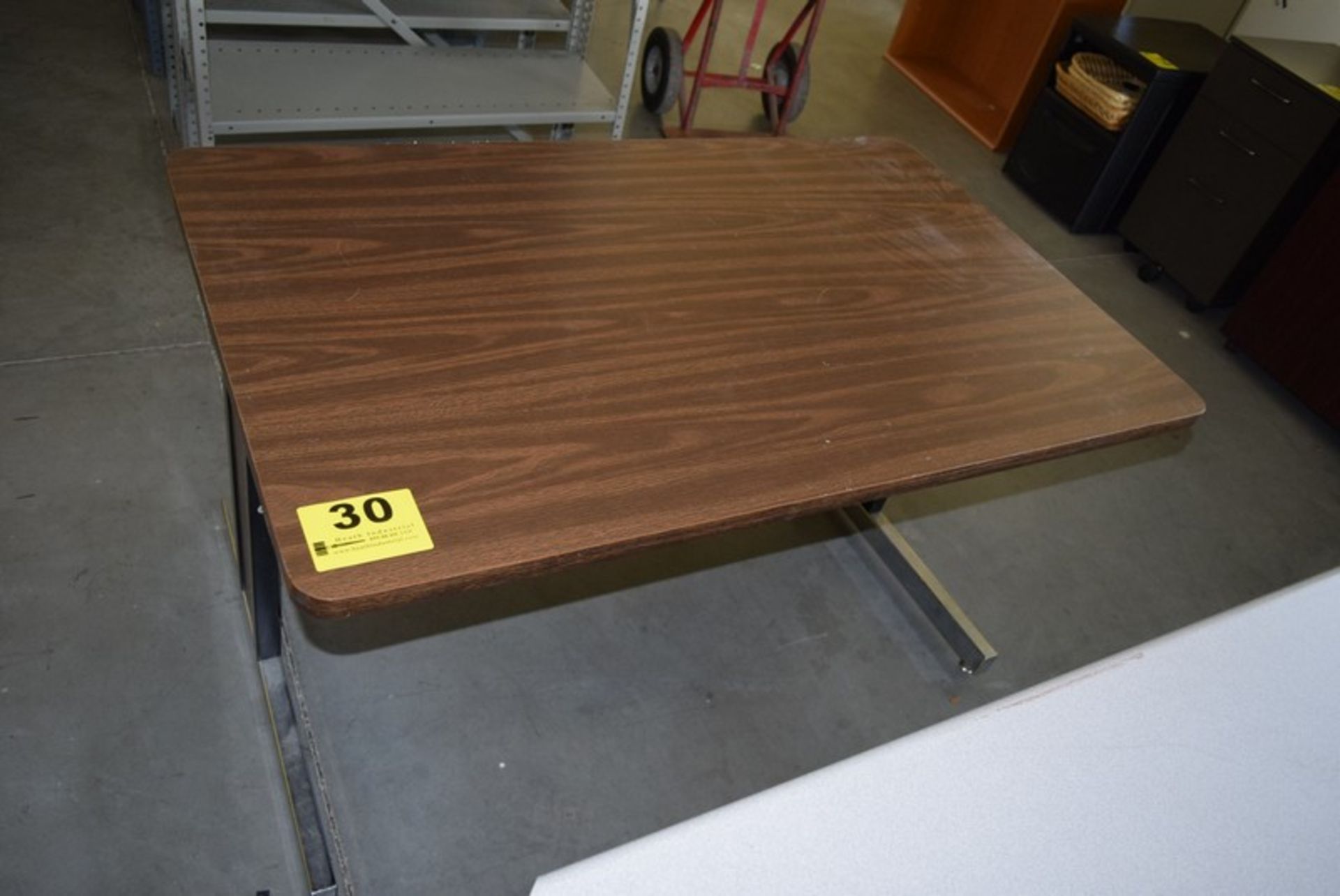 48" X 30" WOOD LAMINATE WORK TABLE