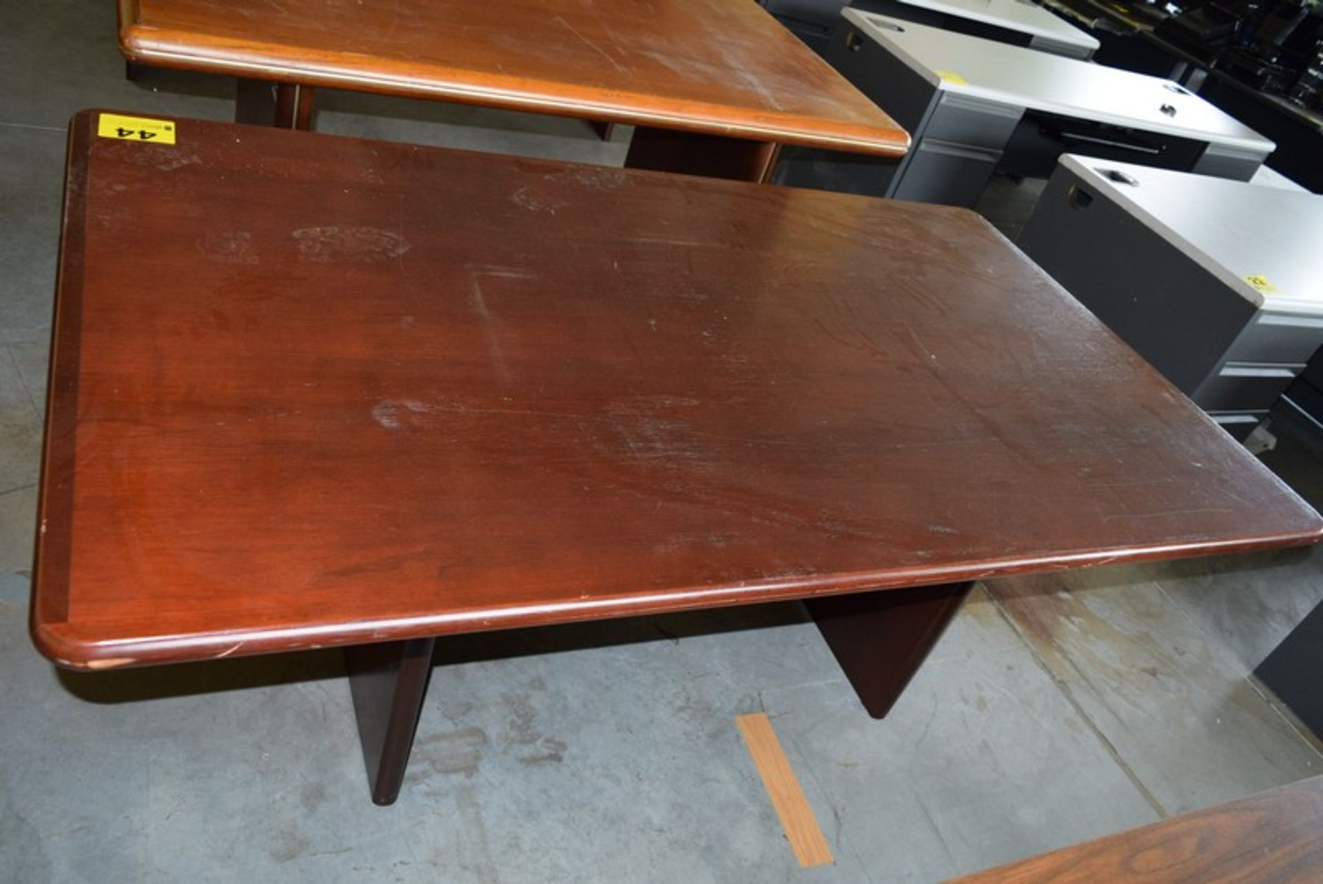 72" X 42" WOOD CONFERENCE ROOM TABLE - Image 2 of 2