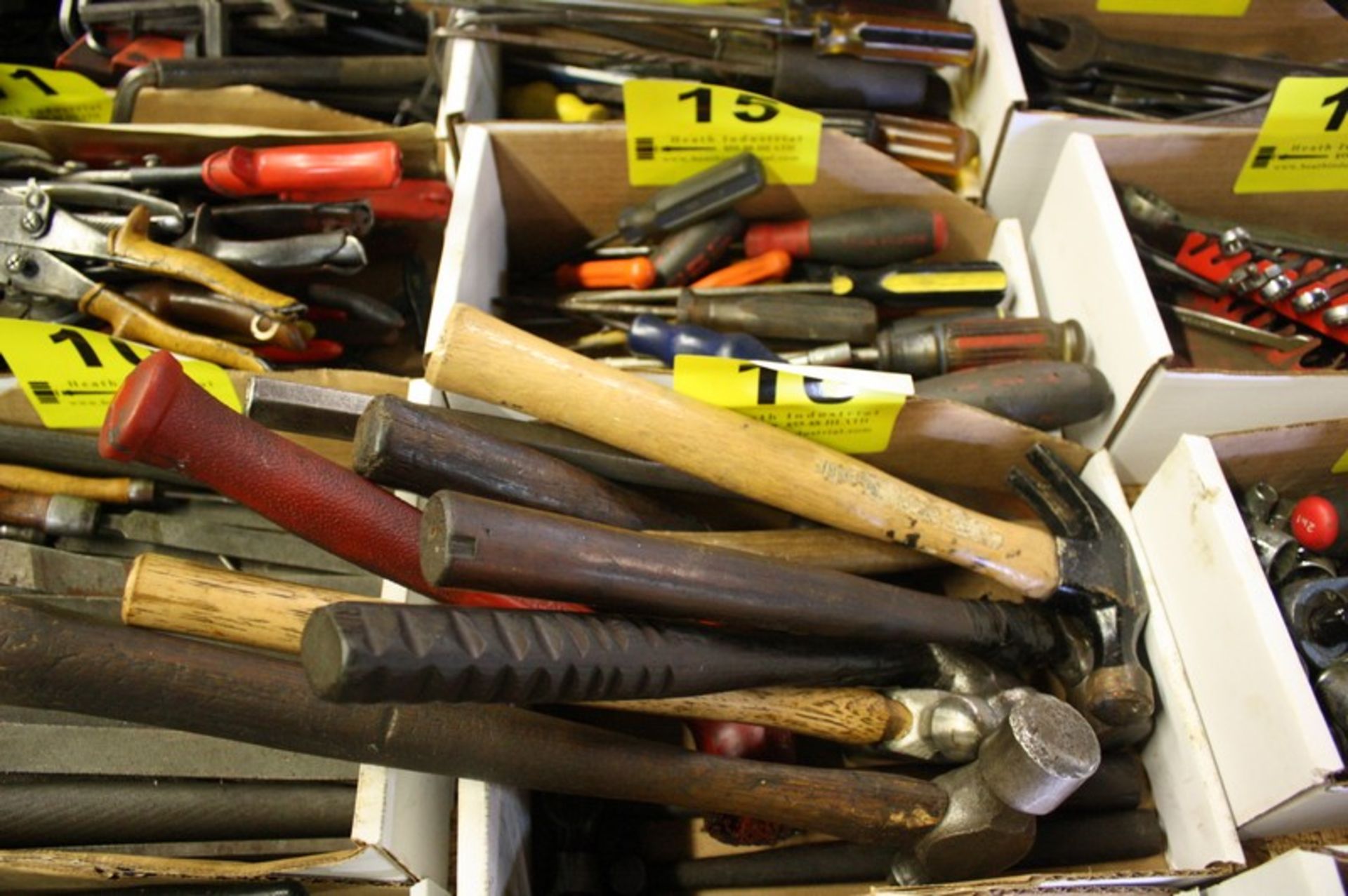 ASSORTED HAMMERS, ETC.