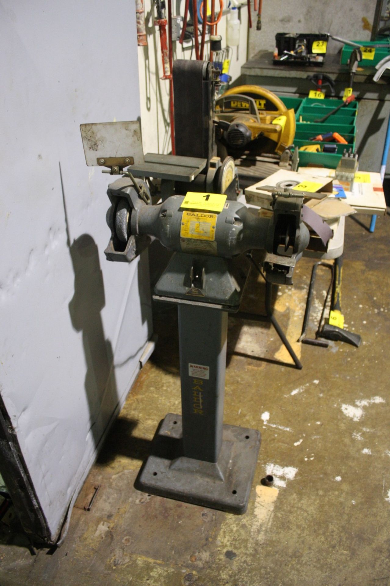 BALDOR CAT. NO. 762E DOUBLE END PEDESTAL GRINDER