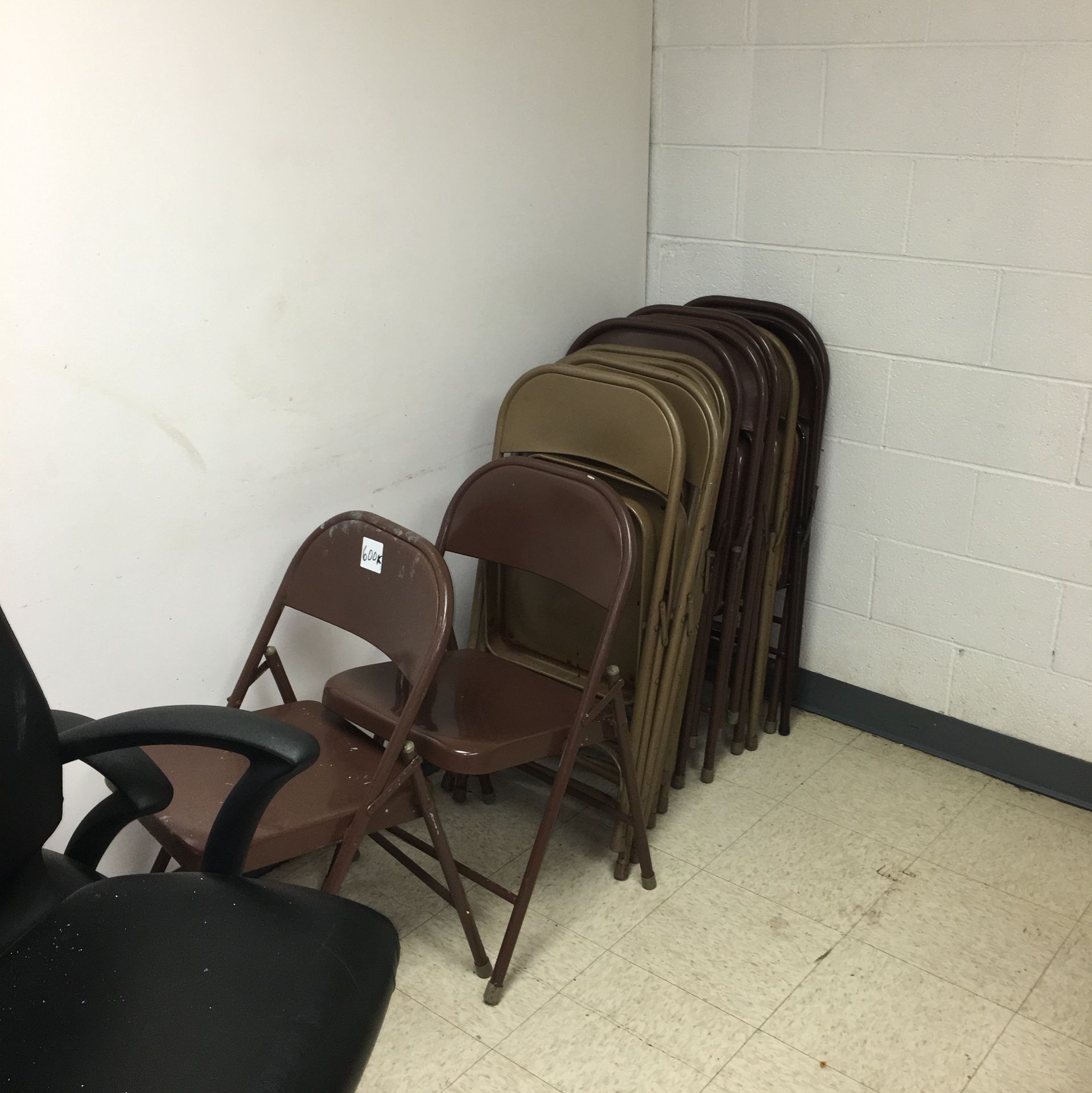 (12) ASSORTED STEEL FOLDING CHAIRS