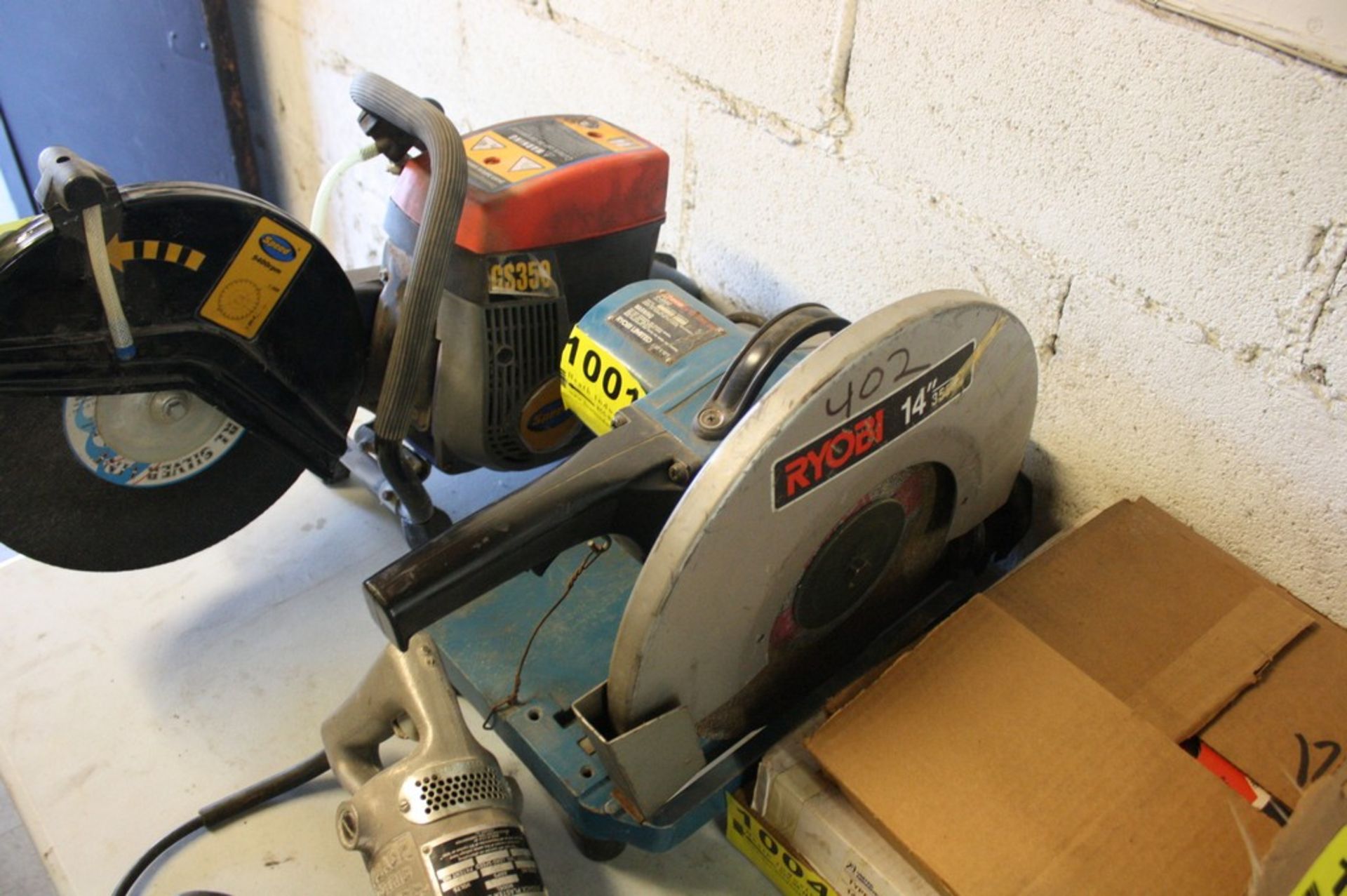 RYOBI MODEL C-355C 14'' ELECTRIC CUTOFF SAW