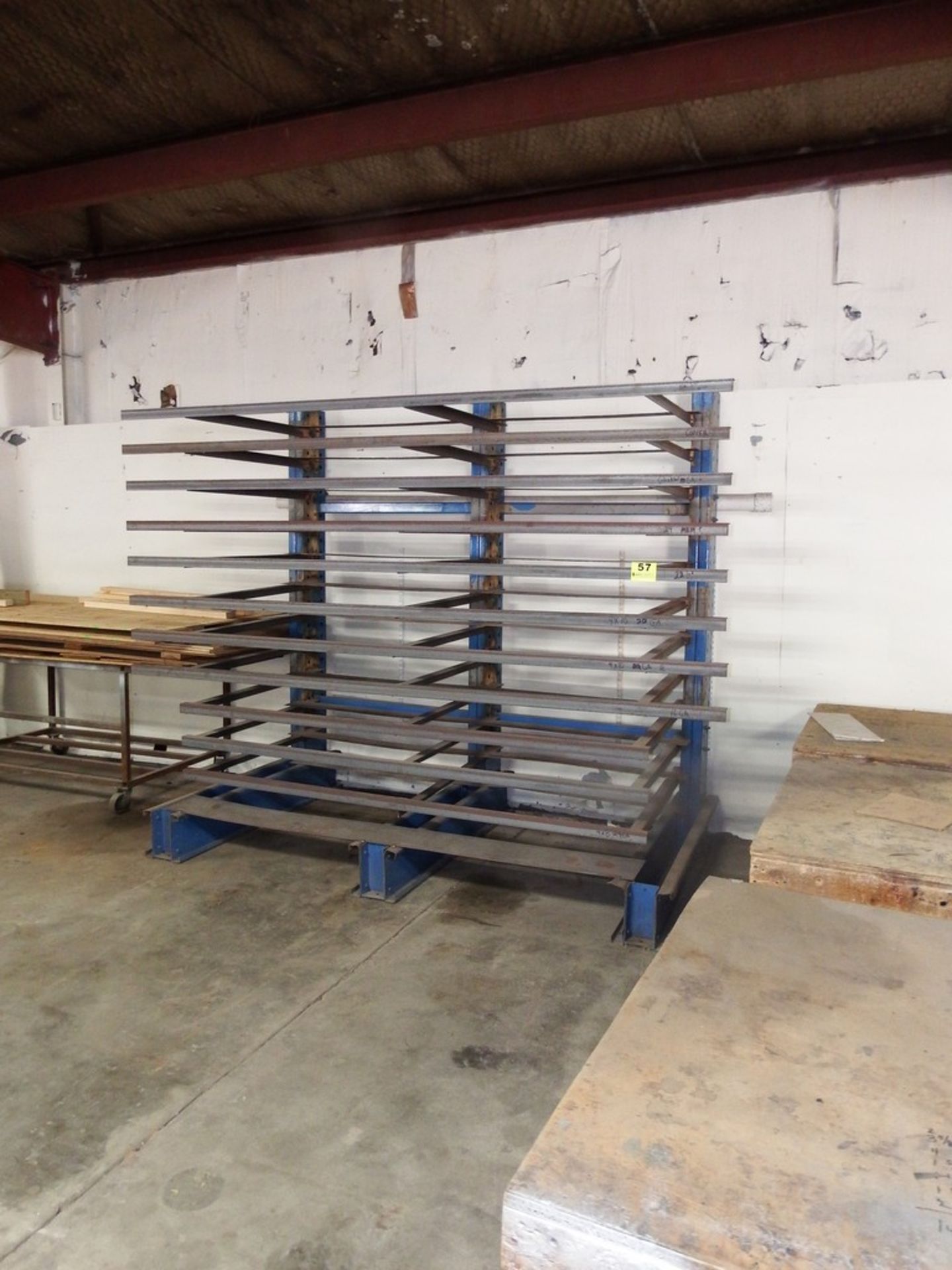 STEEL MATERIAL RACK 10' X 4' X 8' 6"