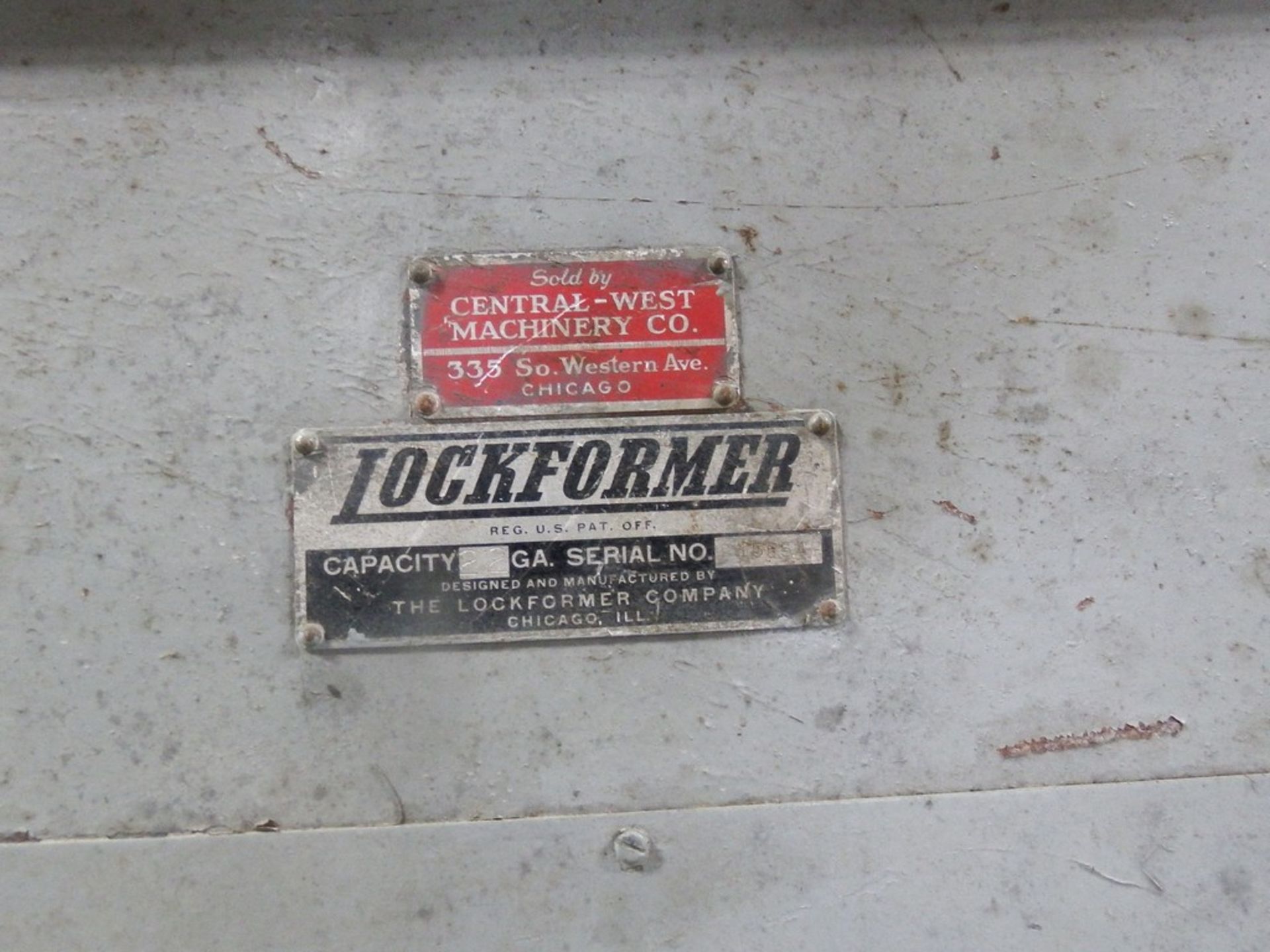LOCKFORMER 22 GAUGE LOCKFORMER, S/N 156154, WITH FLANGING ATTACHMENT, S/N 52857 - Image 3 of 3