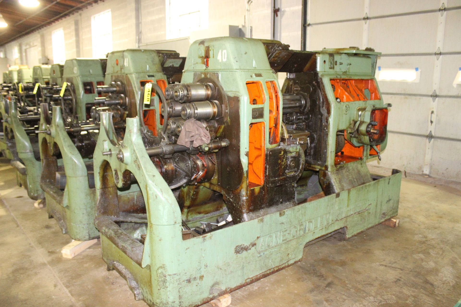 Acme Gridley 1-1/4” 6 Spindle Model RA-6 Screw Machines, s/n 71114-Parts Machine