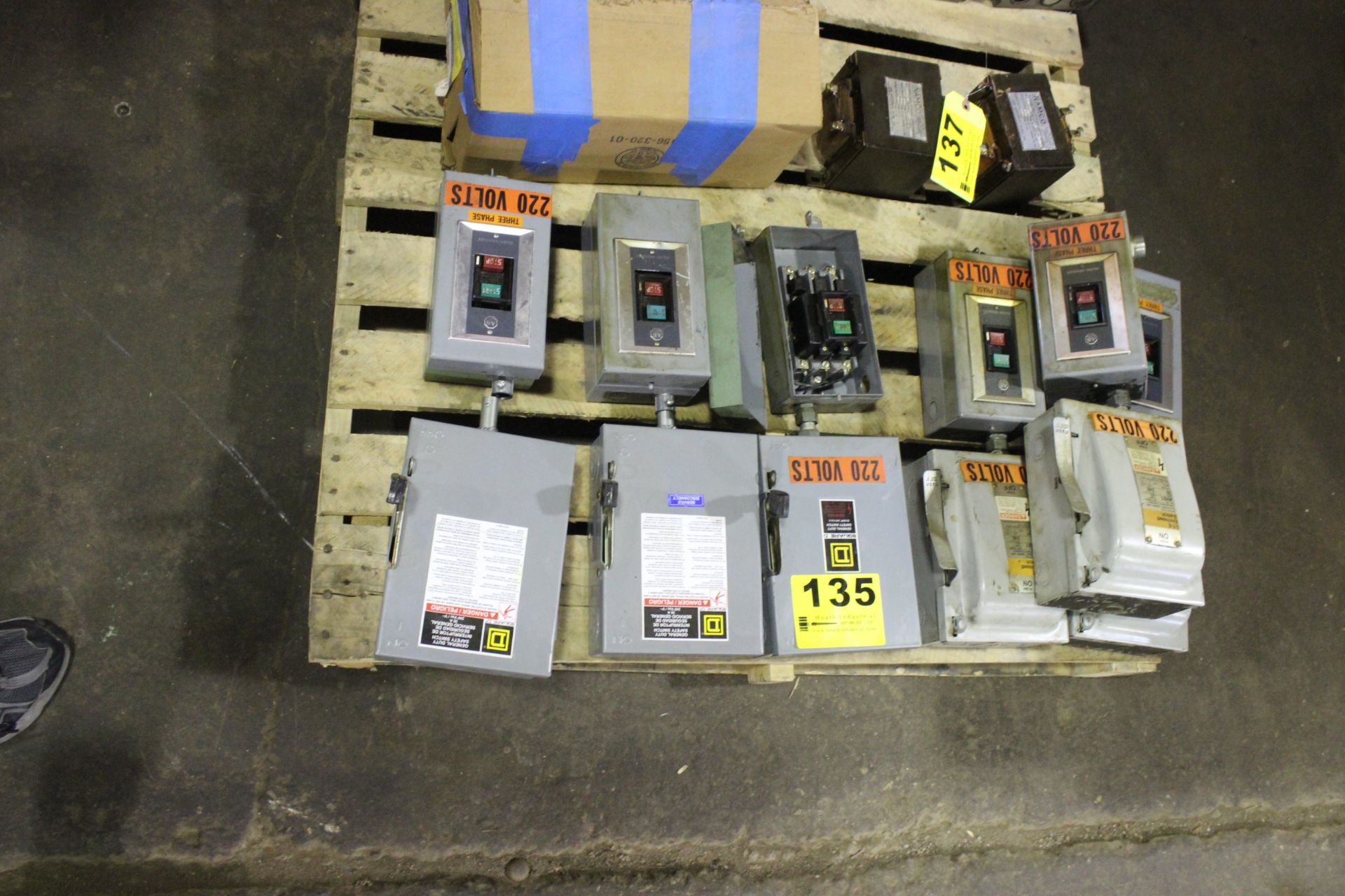 LOT-(6) STARTERS WITH SWITCH BOX